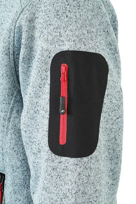 Mens Knitted Fleece Jacket