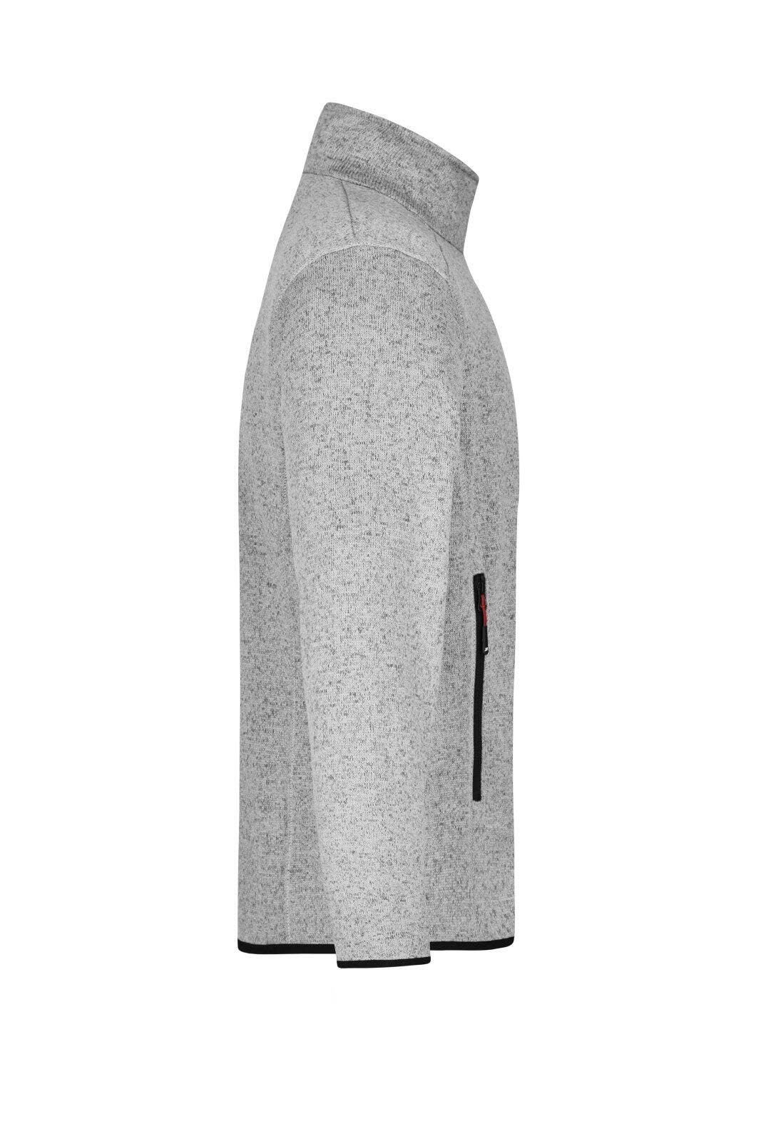 Mens Knitted Fleece Jacket