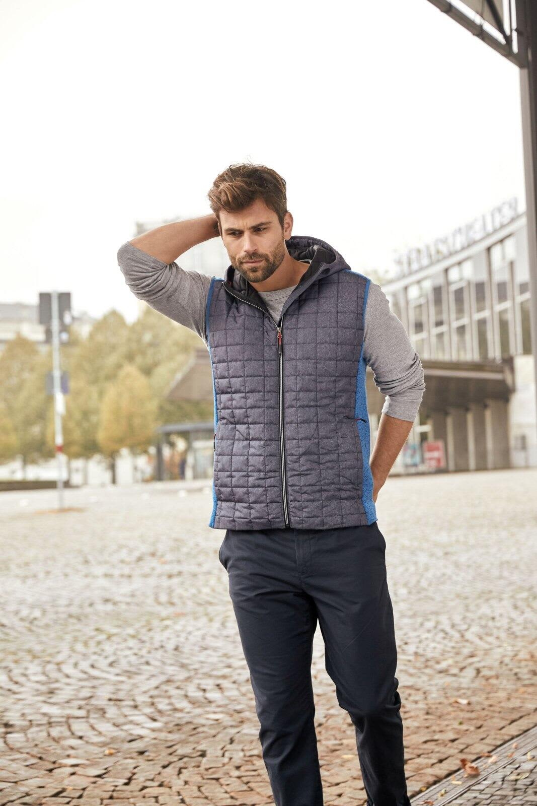 Mens Knitted Hybrid Vest