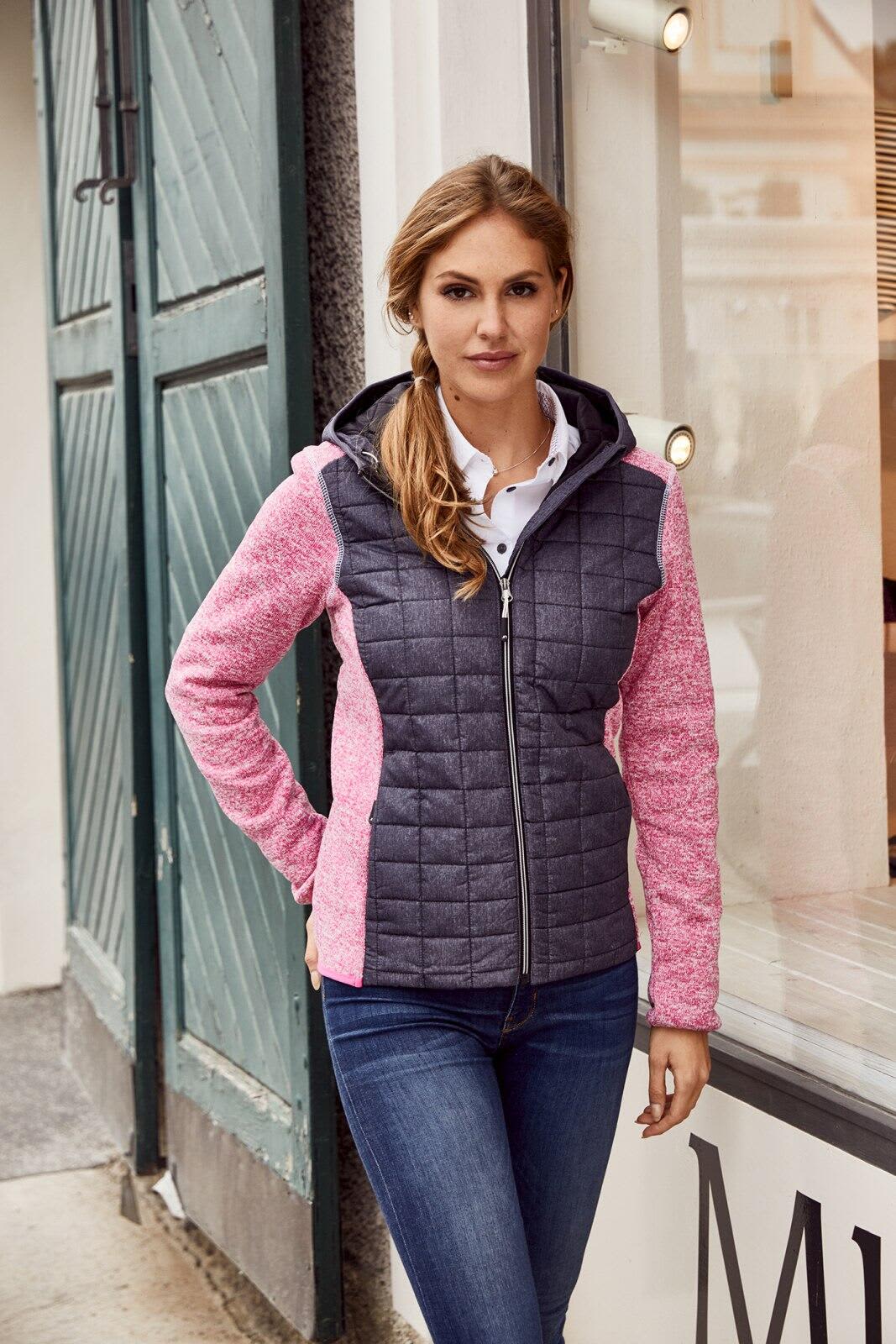 Ladies Knitted Hybrid Jacket