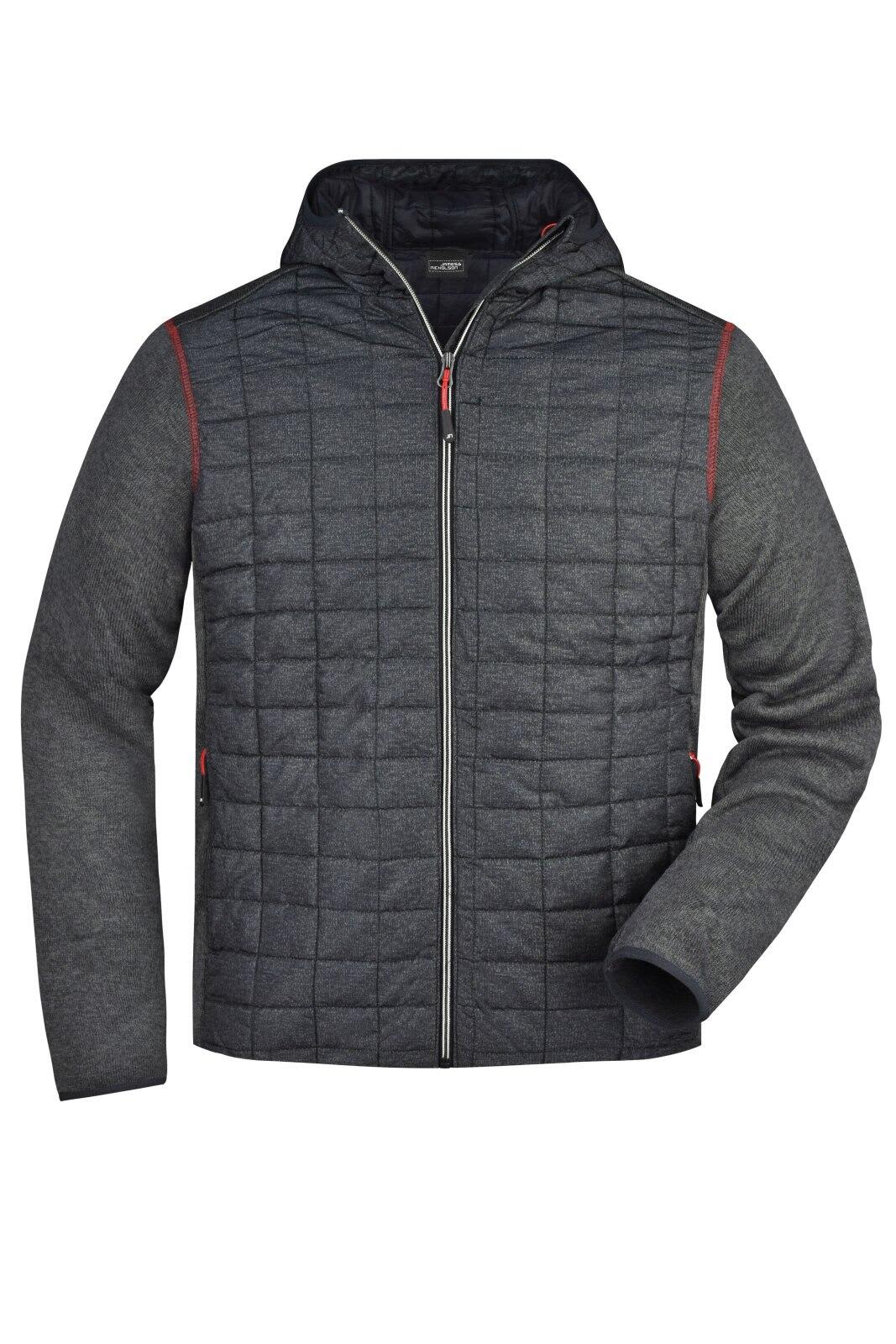 Mens Knitted Hybrid Jacket