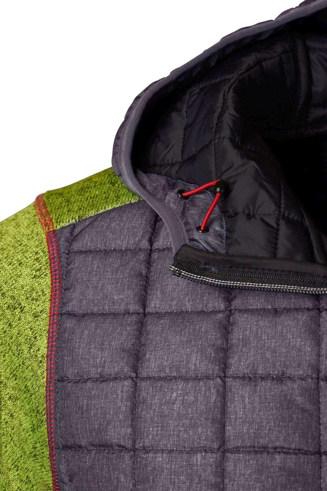 Mens Knitted Hybrid Jacket