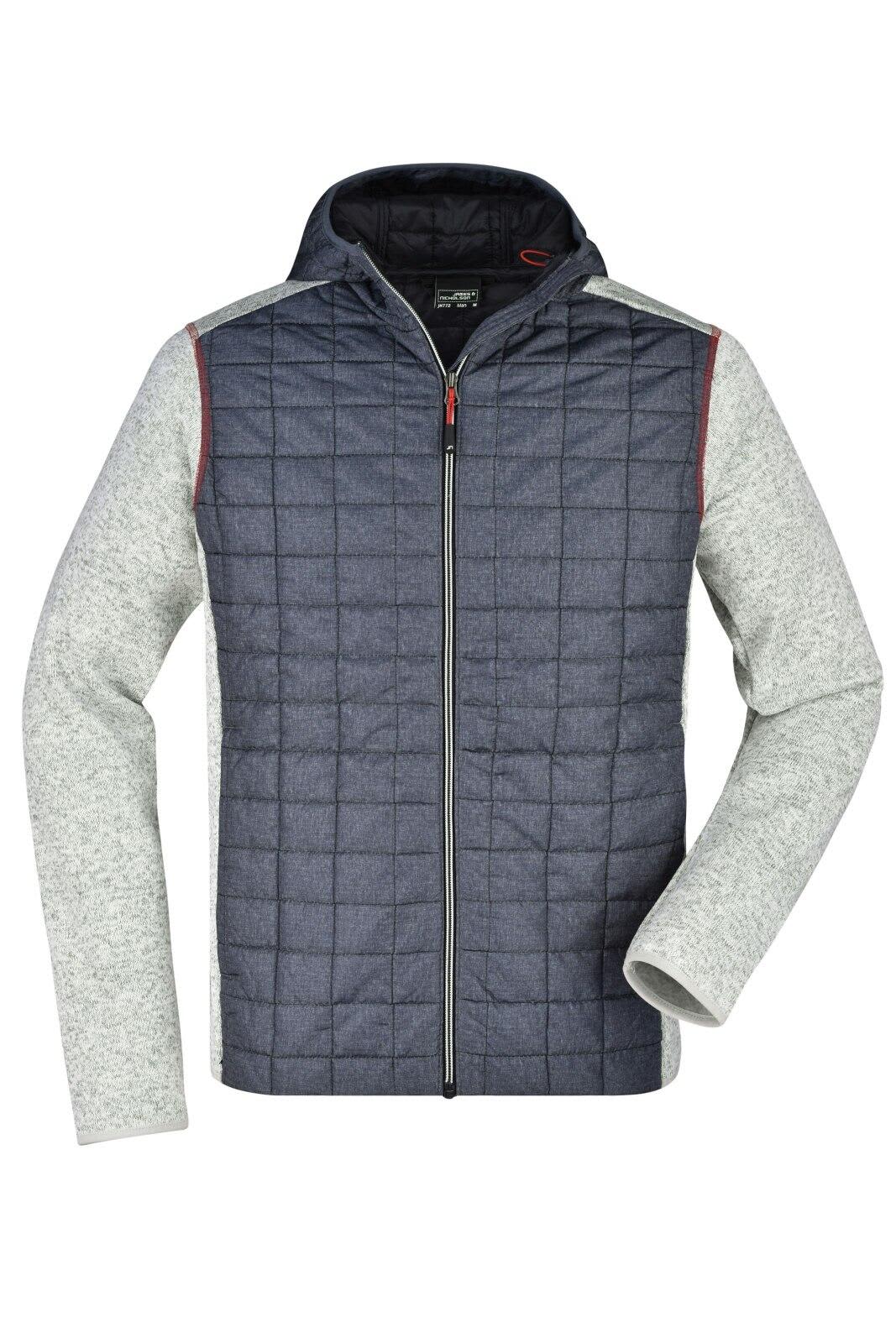 Mens Knitted Hybrid Jacket