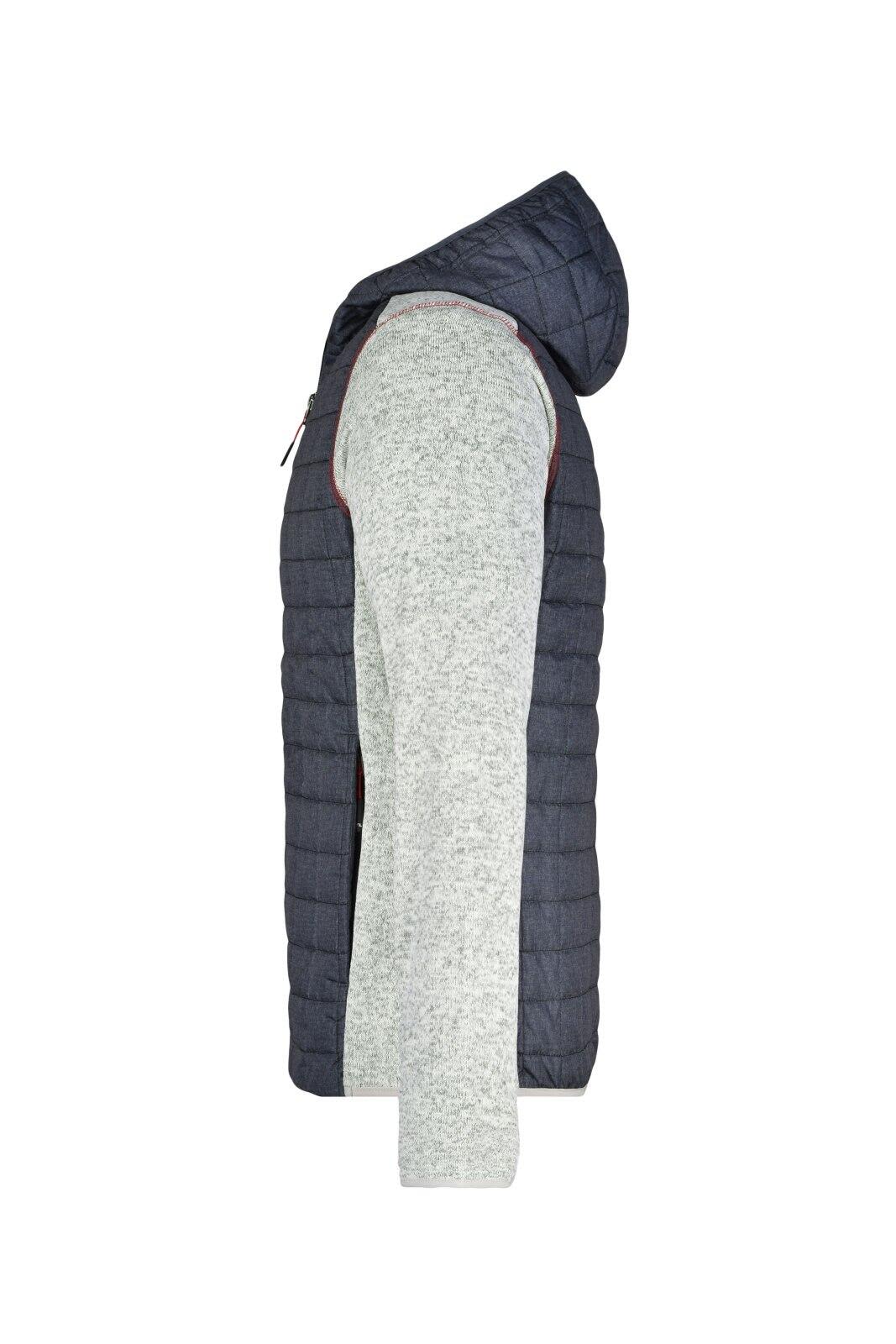 Mens Knitted Hybrid Jacket