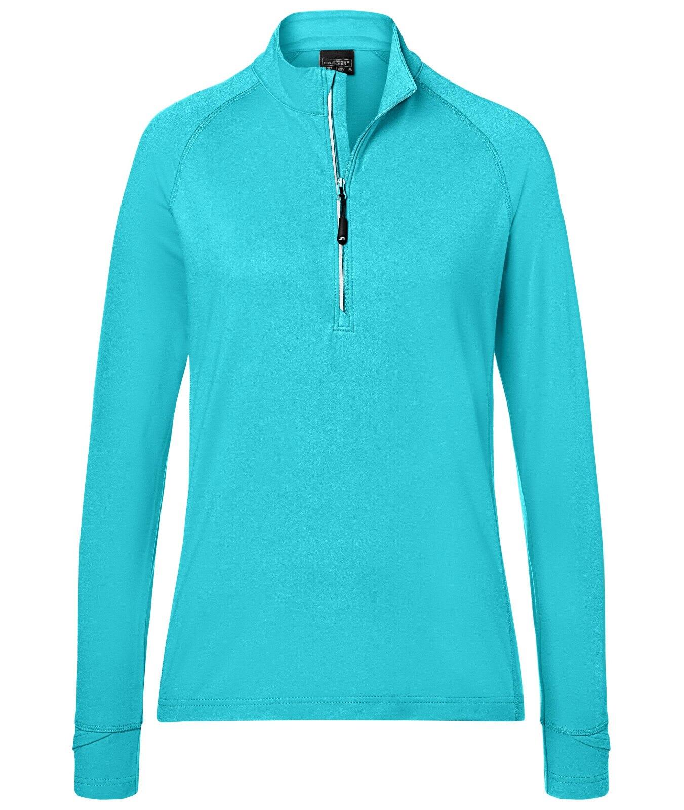 Ladies Sports Shirt Halfzip