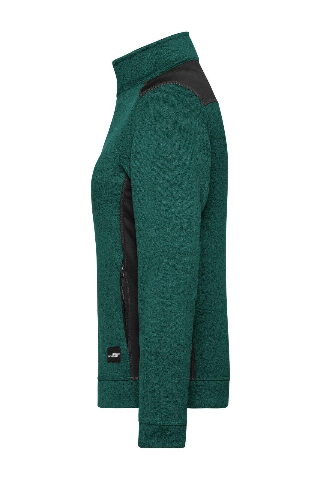 Ladies Knitted Workwear Fleece Jacket