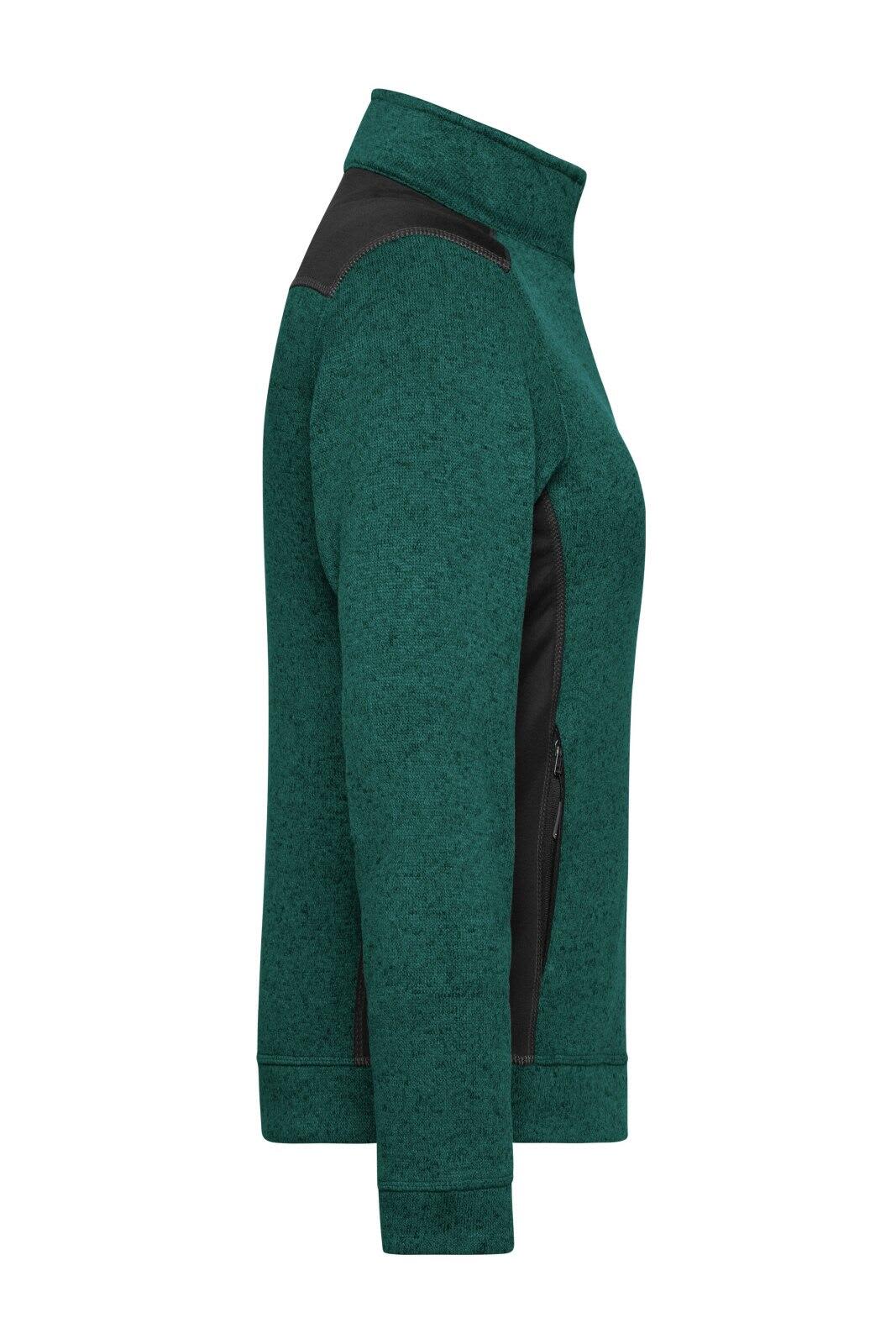 Ladies Knitted Workwear Fleece Jacket