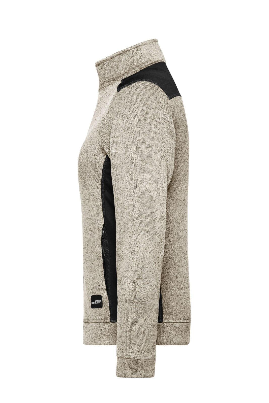 Ladies Knitted Workwear Fleece Jacket