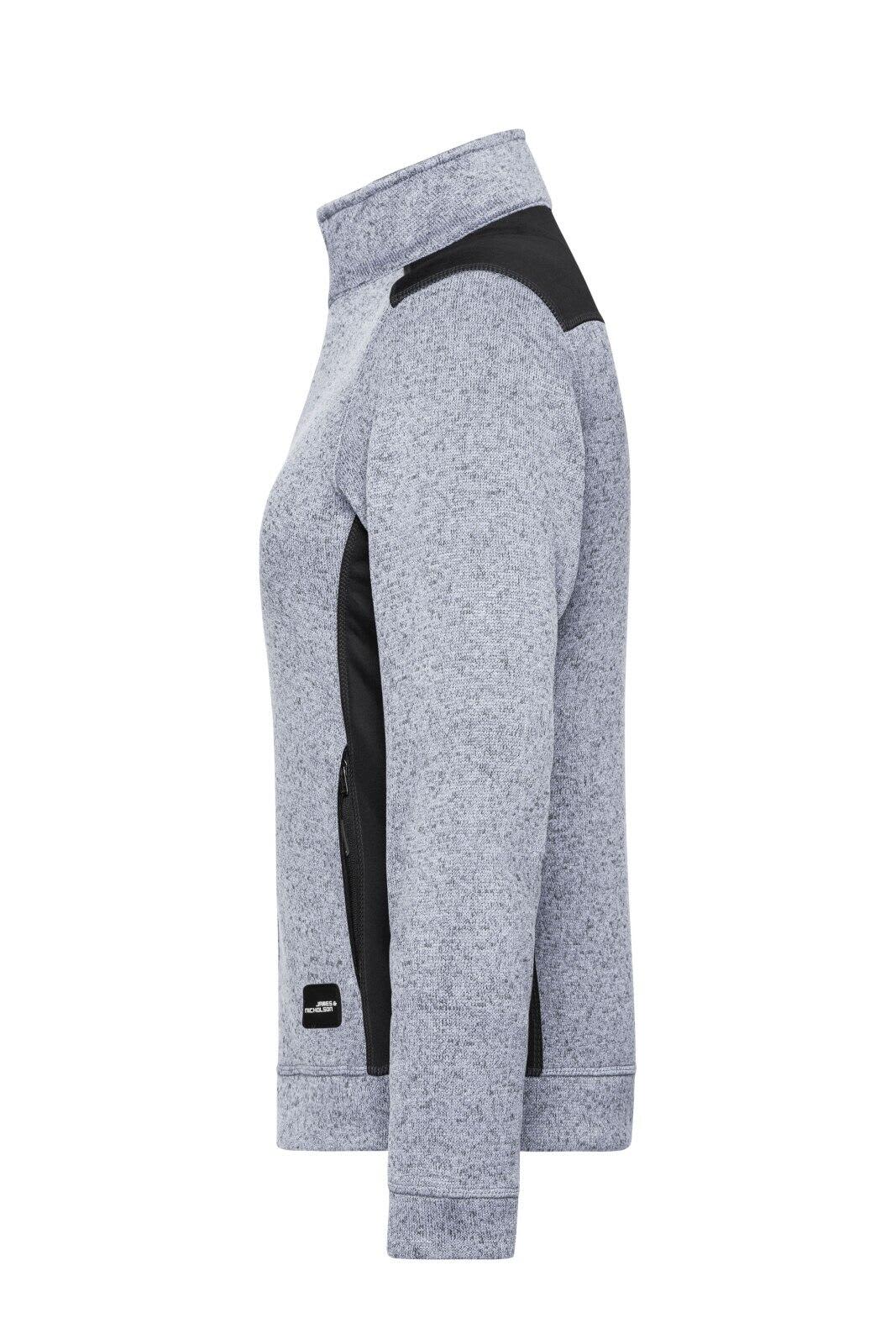 Ladies Knitted Workwear Fleece Jacket