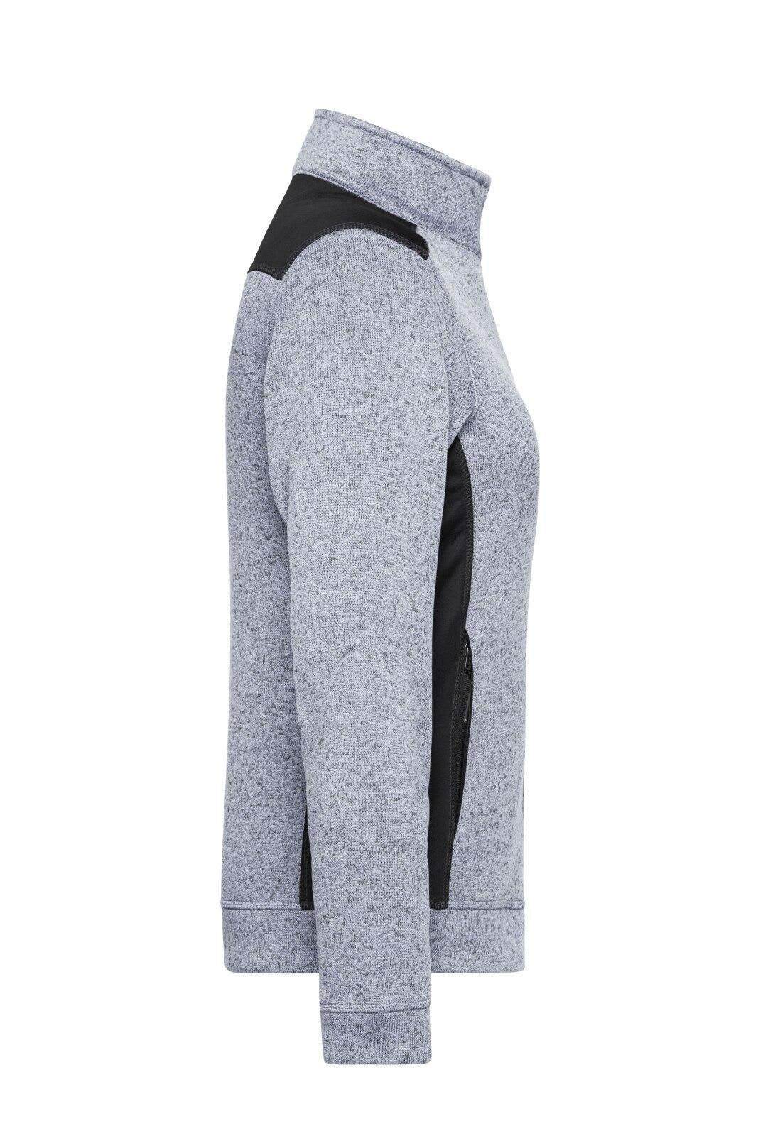 Ladies Knitted Workwear Fleece Jacket