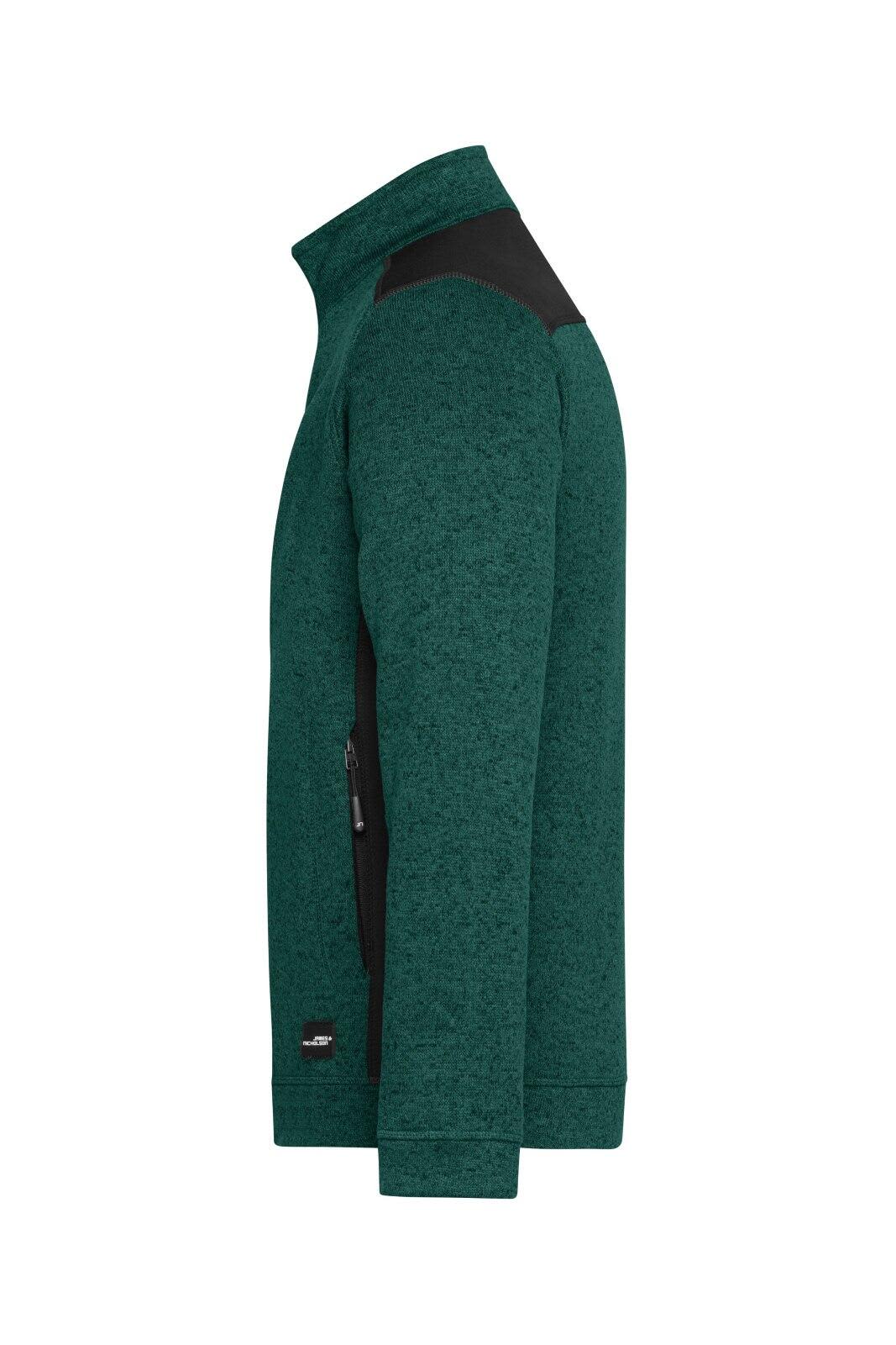 Mens Knitted Workwear Fleece Jacket