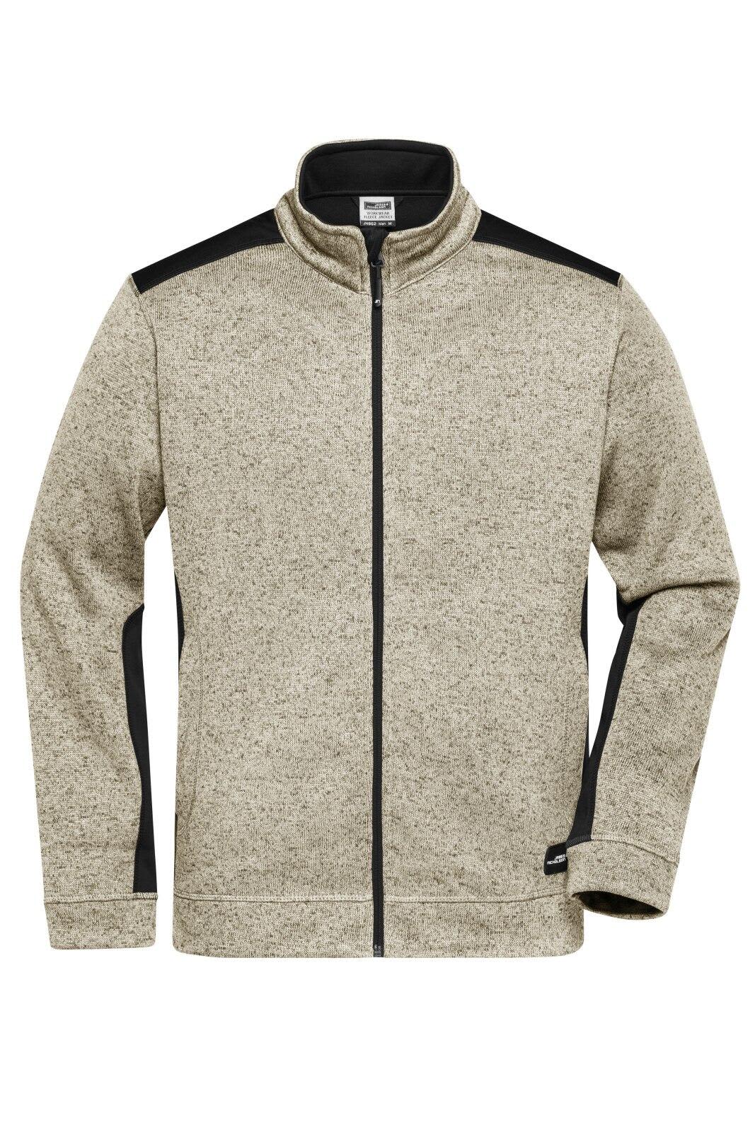 Mens Knitted Workwear Fleece Jacket