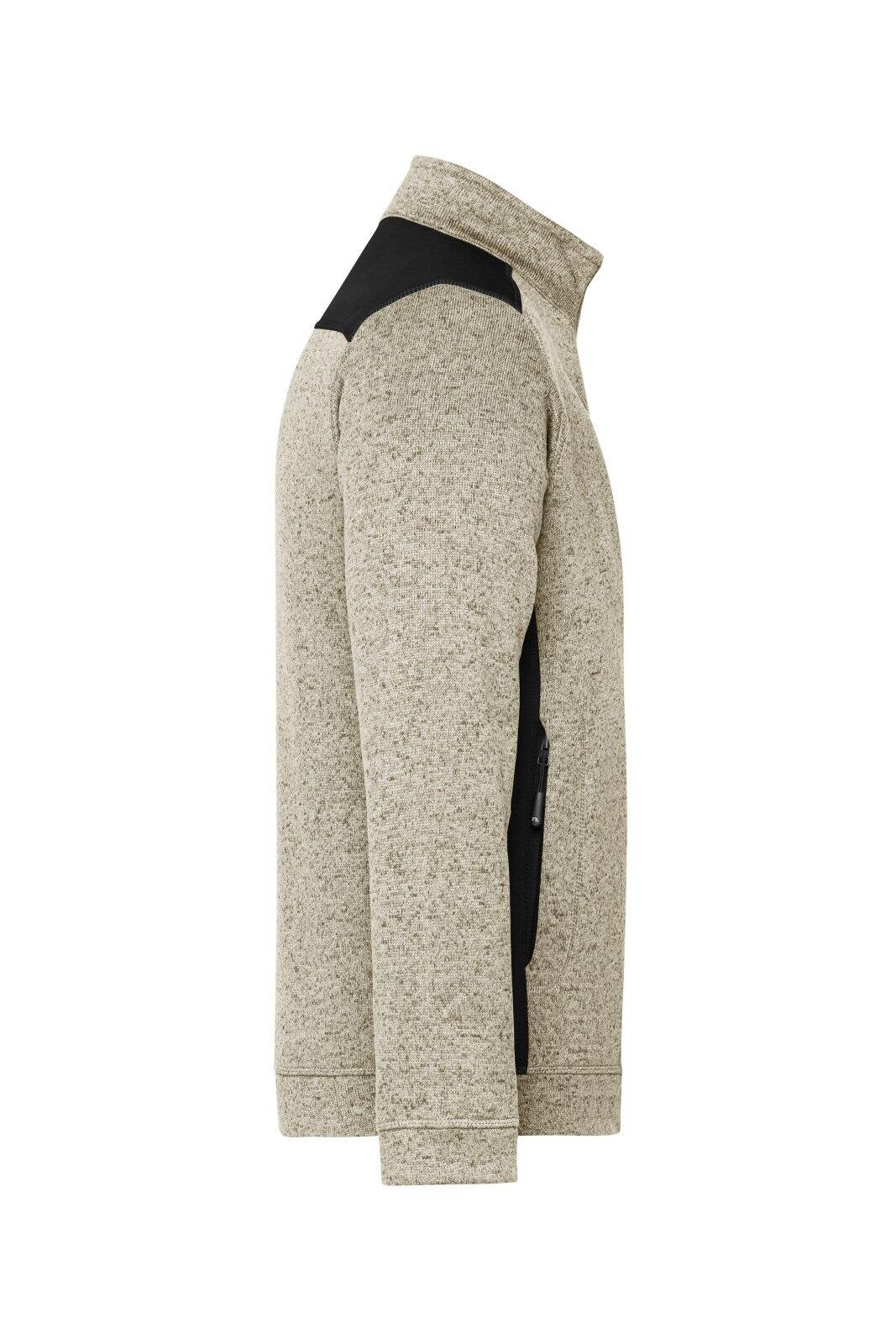 Mens Knitted Workwear Fleece Jacket