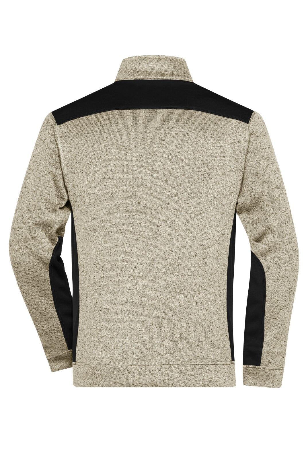 Mens Knitted Workwear Fleece Jacket
