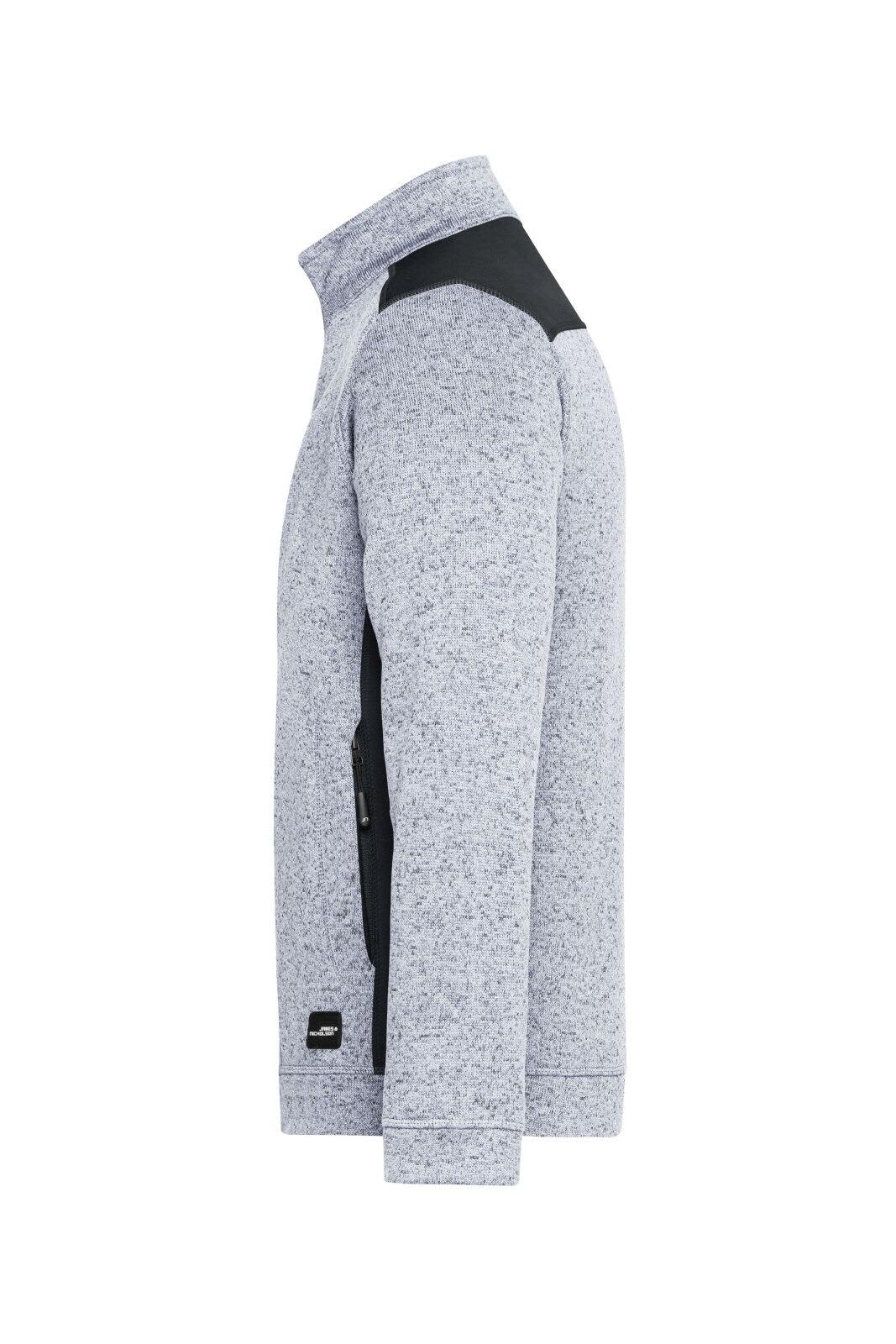 Mens Knitted Workwear Fleece Jacket