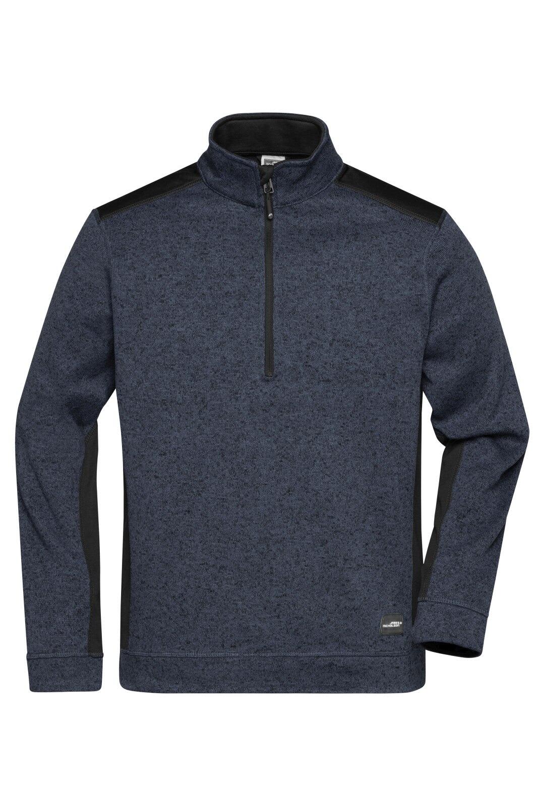 Mens Knitted Workwear Fleece Half-Zip