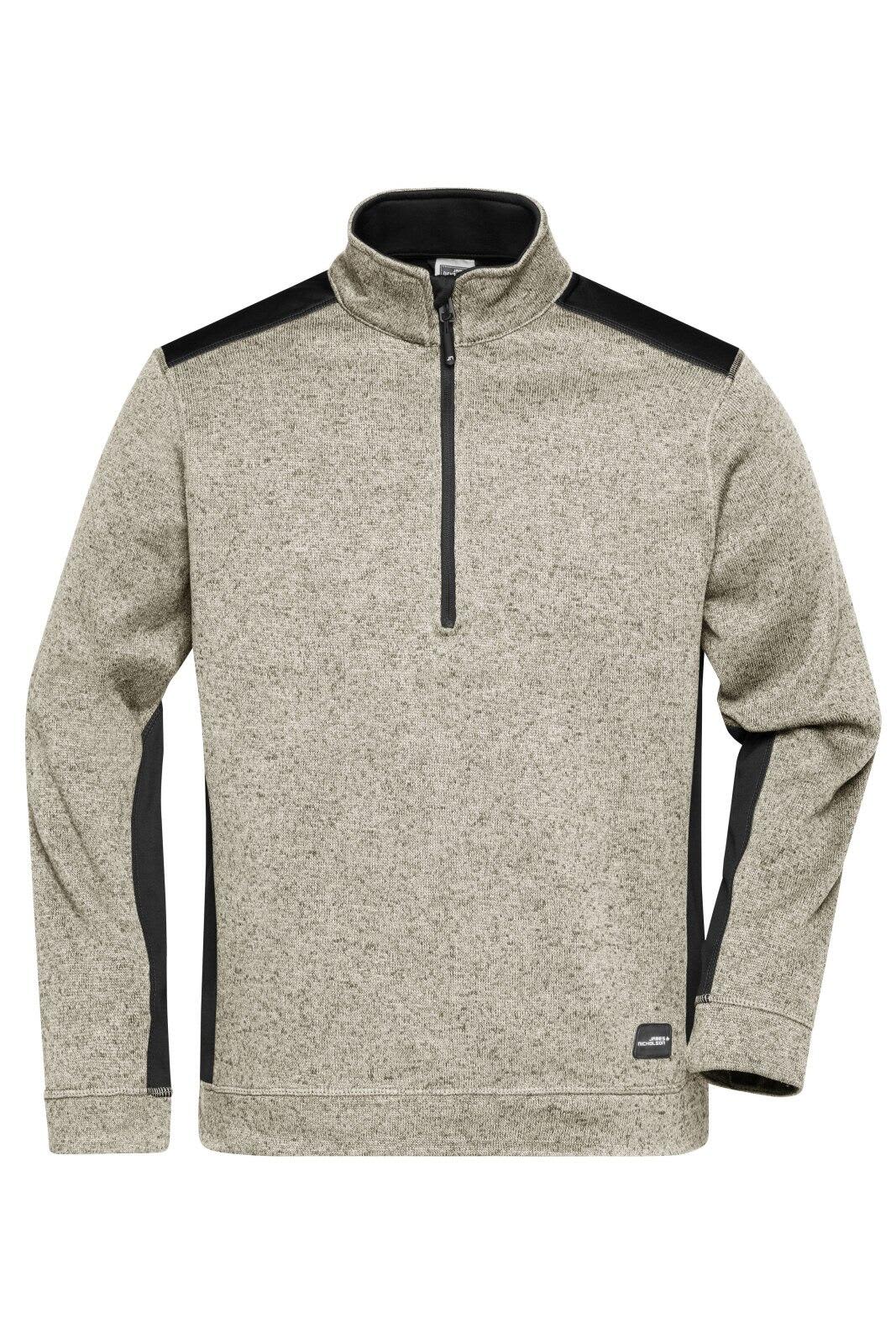 Mens Knitted Workwear Fleece Half-Zip