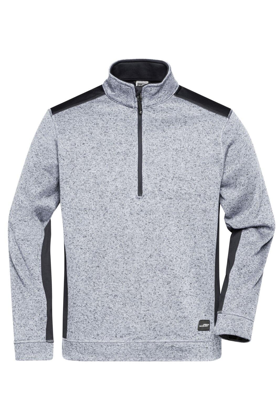 Mens Knitted Workwear Fleece Half-Zip