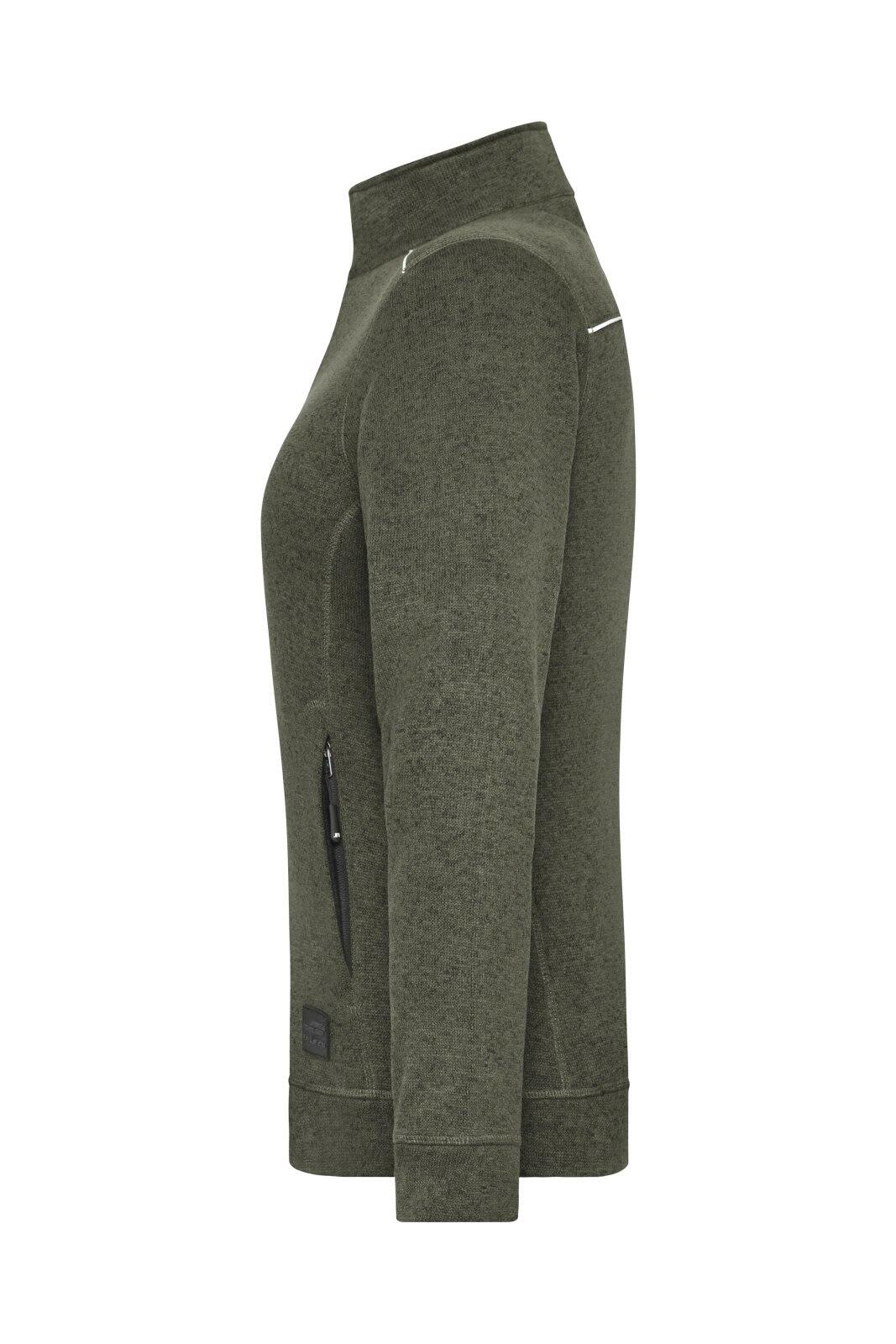 Ladies Knit Workwear Fleece Jacket