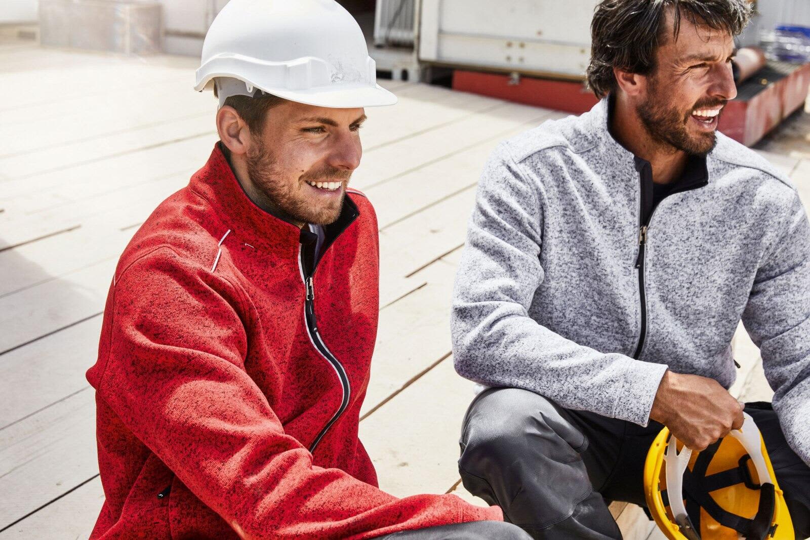 Mens Knit Workwear Fleece Jacket