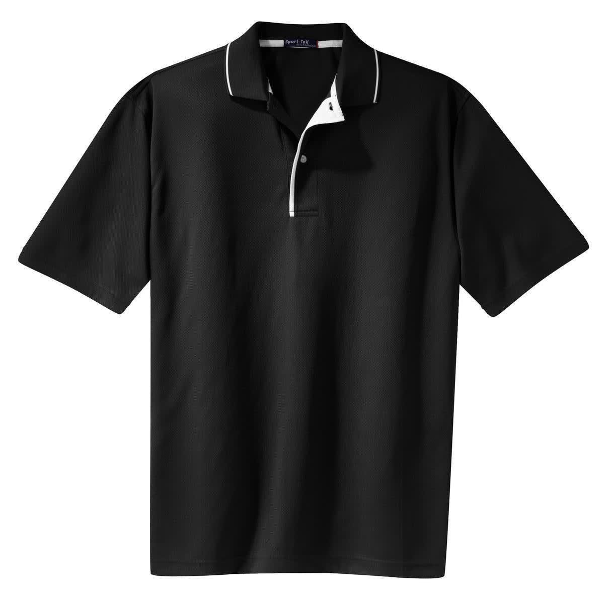 Sport-Tek Dri-Mesh Polo with Tipped Collar and Piping