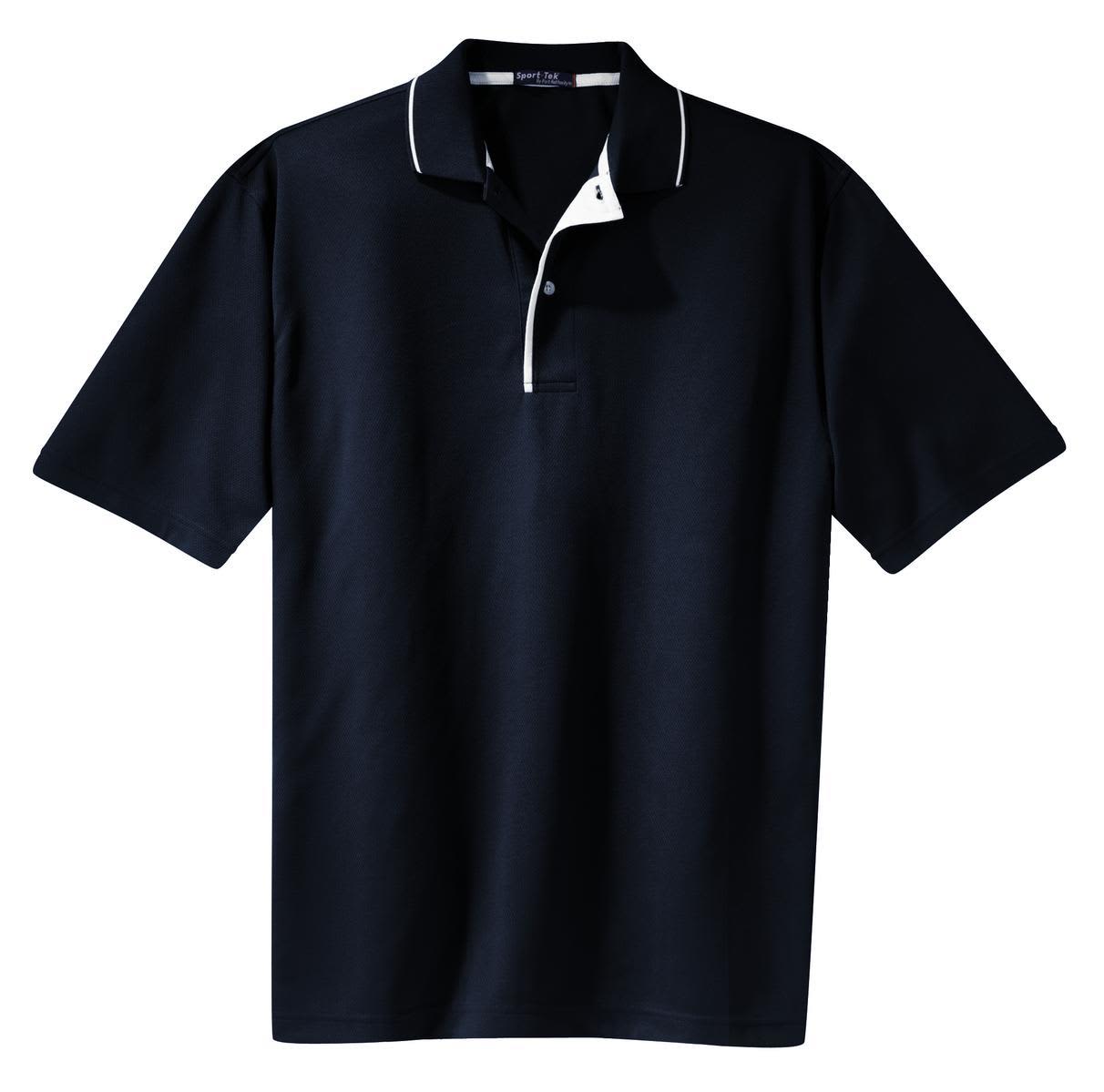 Sport-Tek Dri-Mesh Polo with Tipped Collar and Piping