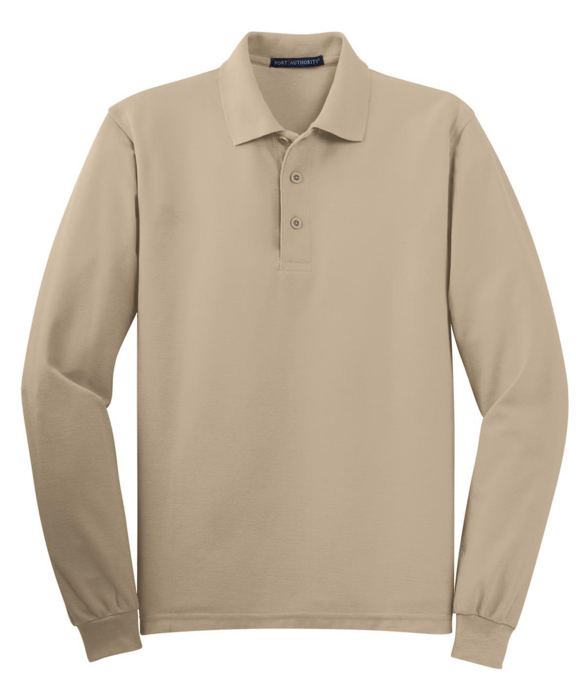Port Authority Silk Touch Long Sleeve Polo