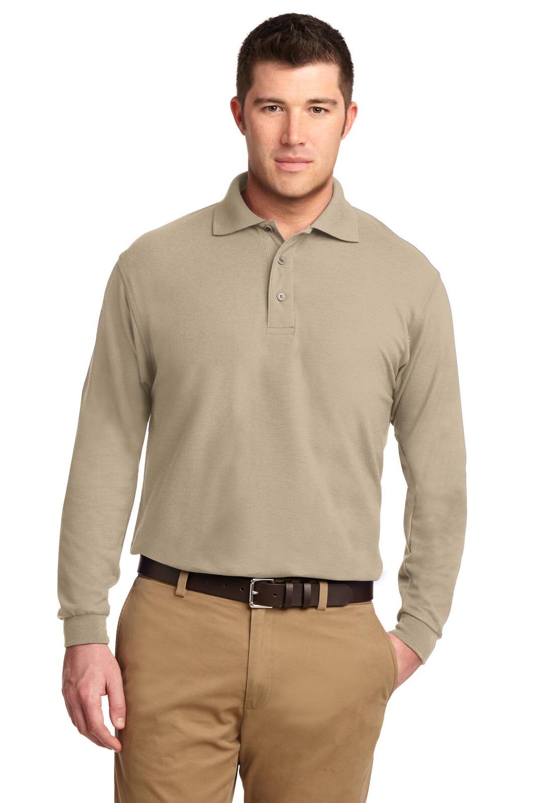 Port Authority Silk Touch Long Sleeve Polo