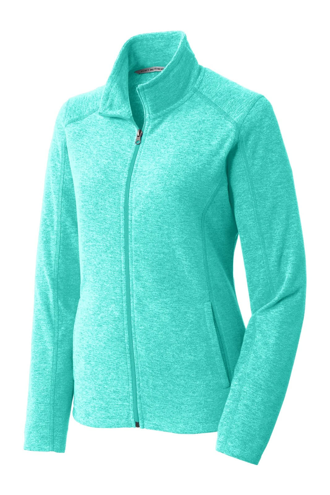 Port Authority Ladies Heather Microfleece Full-Zip Jacket