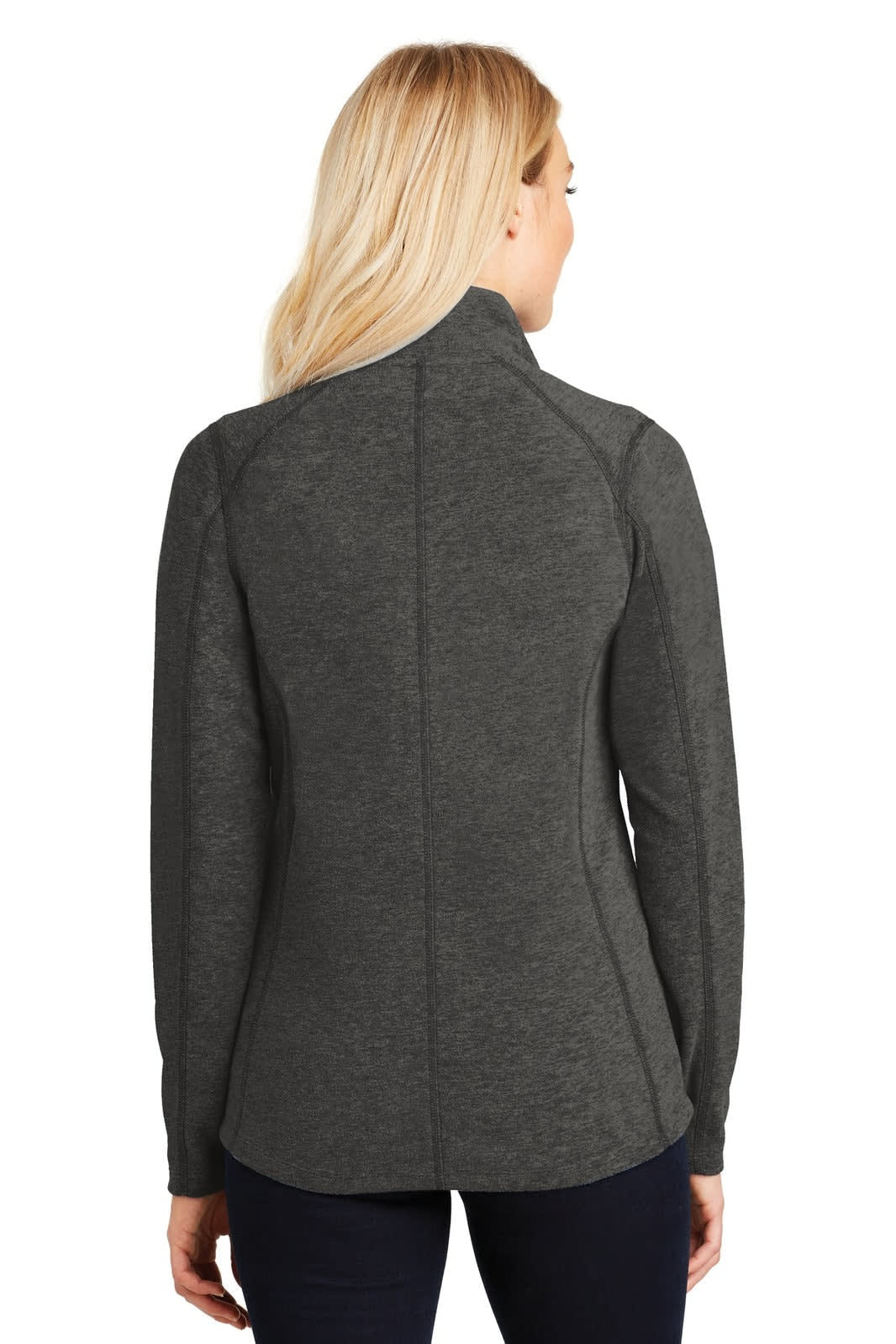 Port Authority Ladies Heather Microfleece Full-Zip Jacket