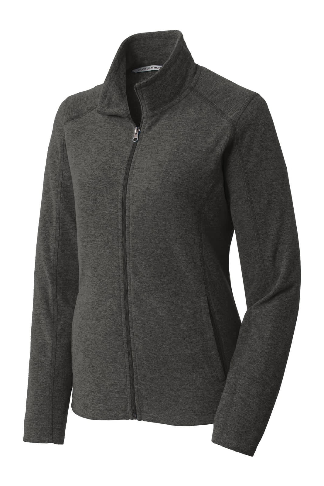 Port Authority Ladies Heather Microfleece Full-Zip Jacket