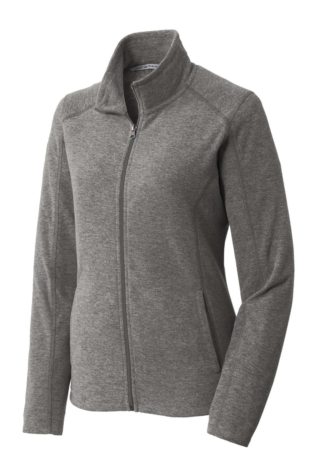 Port Authority Ladies Heather Microfleece Full-Zip Jacket