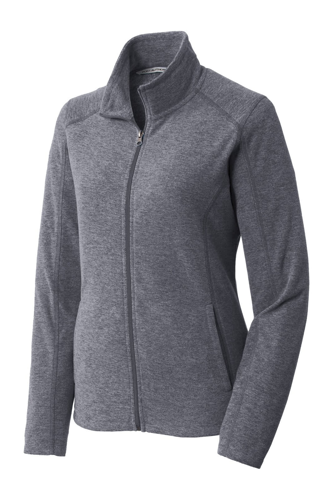Port Authority Ladies Heather Microfleece Full-Zip Jacket