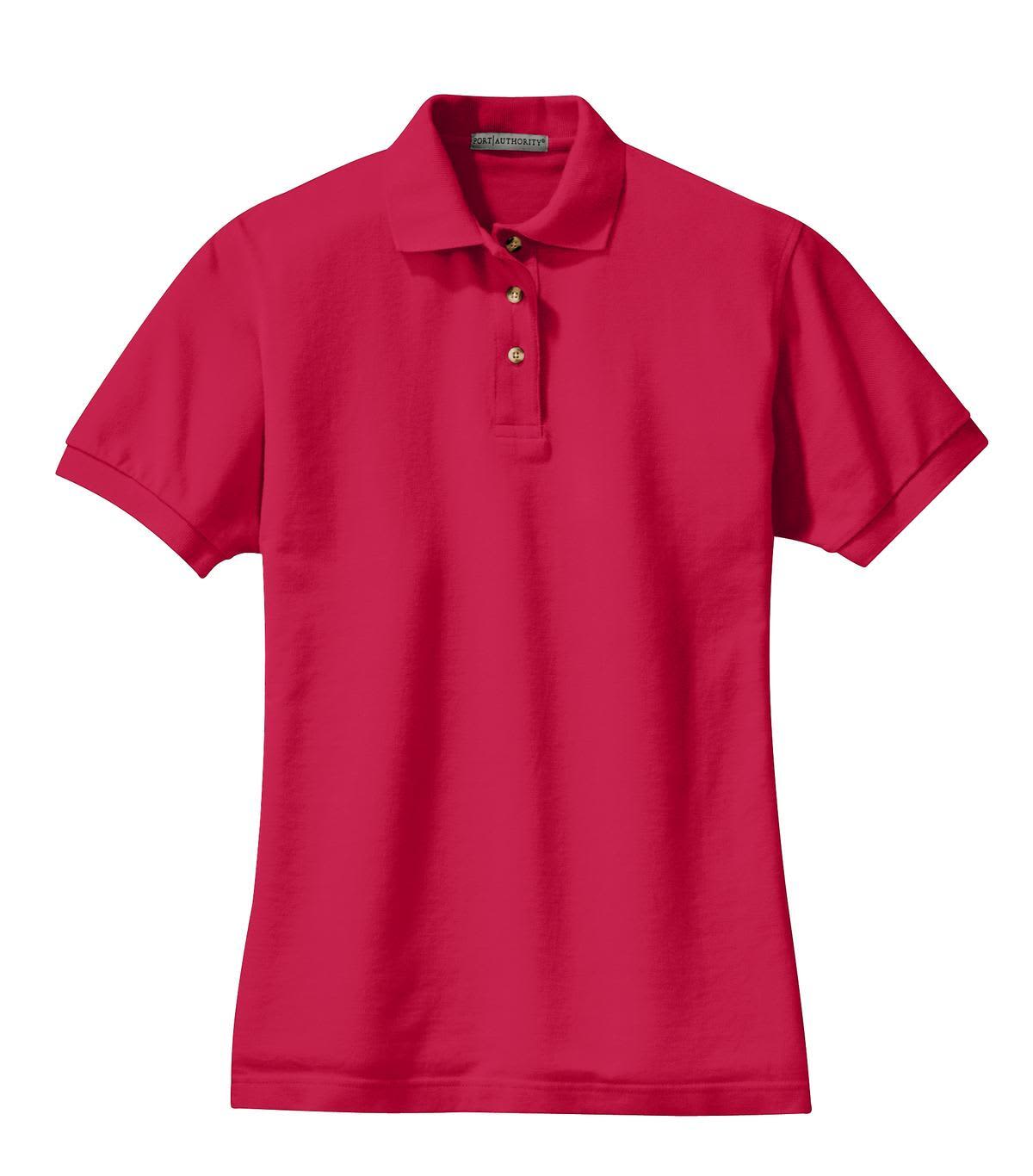 Port Authority Ladies Heavyweight Cotton Pique Polo