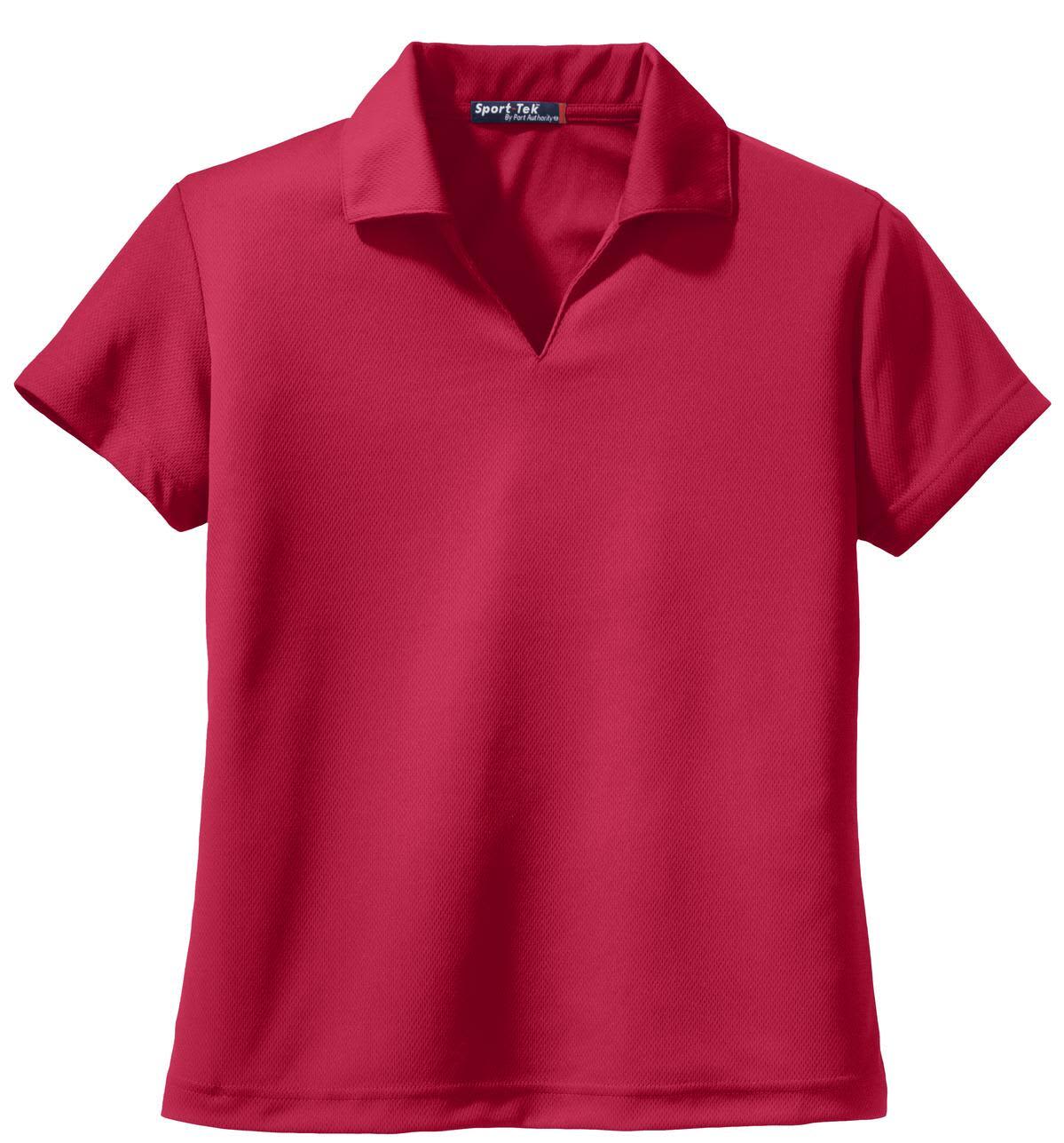 Sport-Tek Ladies Dri-Mesh V-Neck Polo