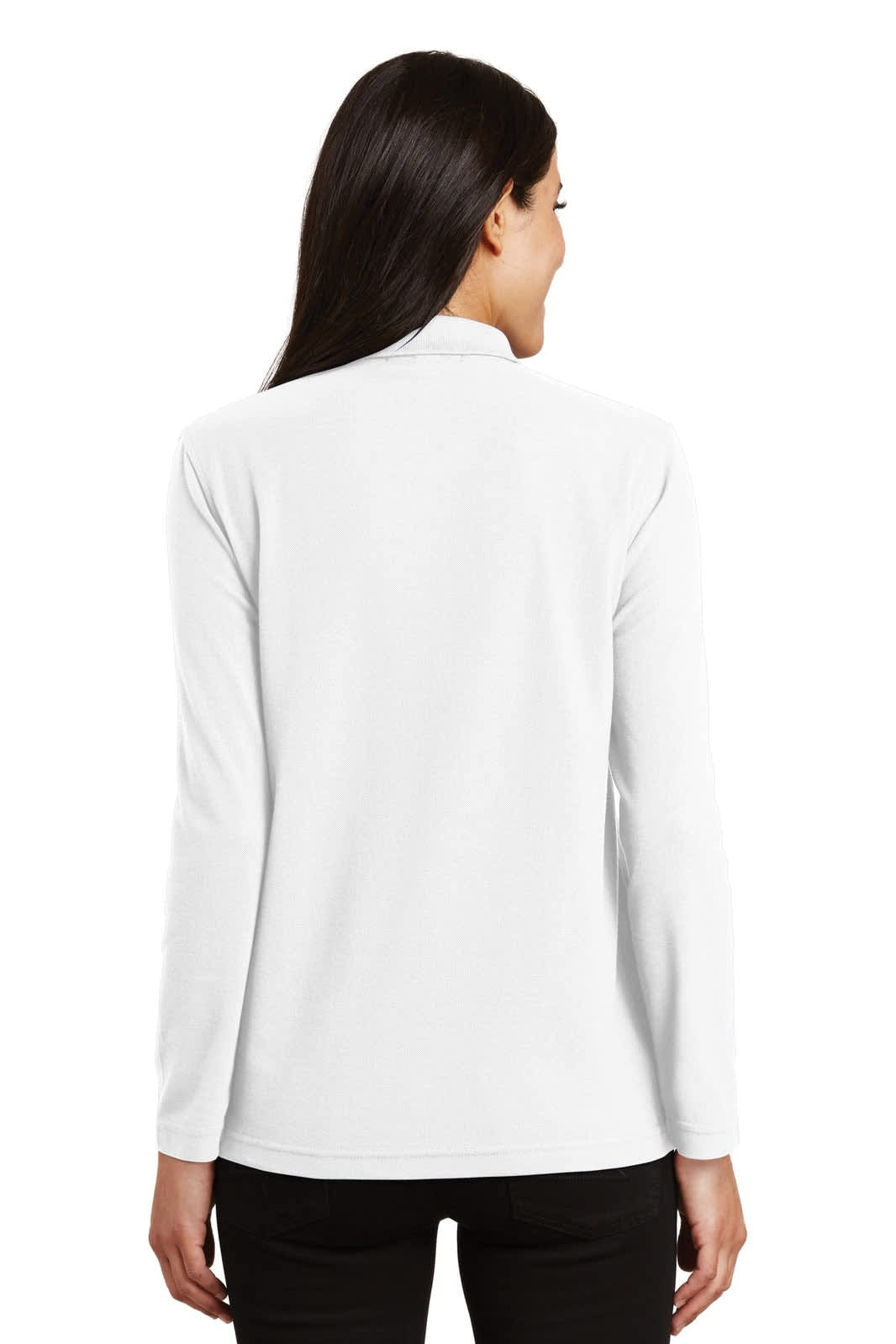 Port Authority Ladies  Silk Touch Long Sleeve Polo