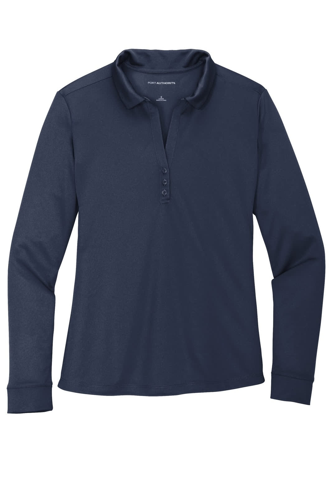 Port Authority Ladies Silk Touch Performance Long Sleeve Polo