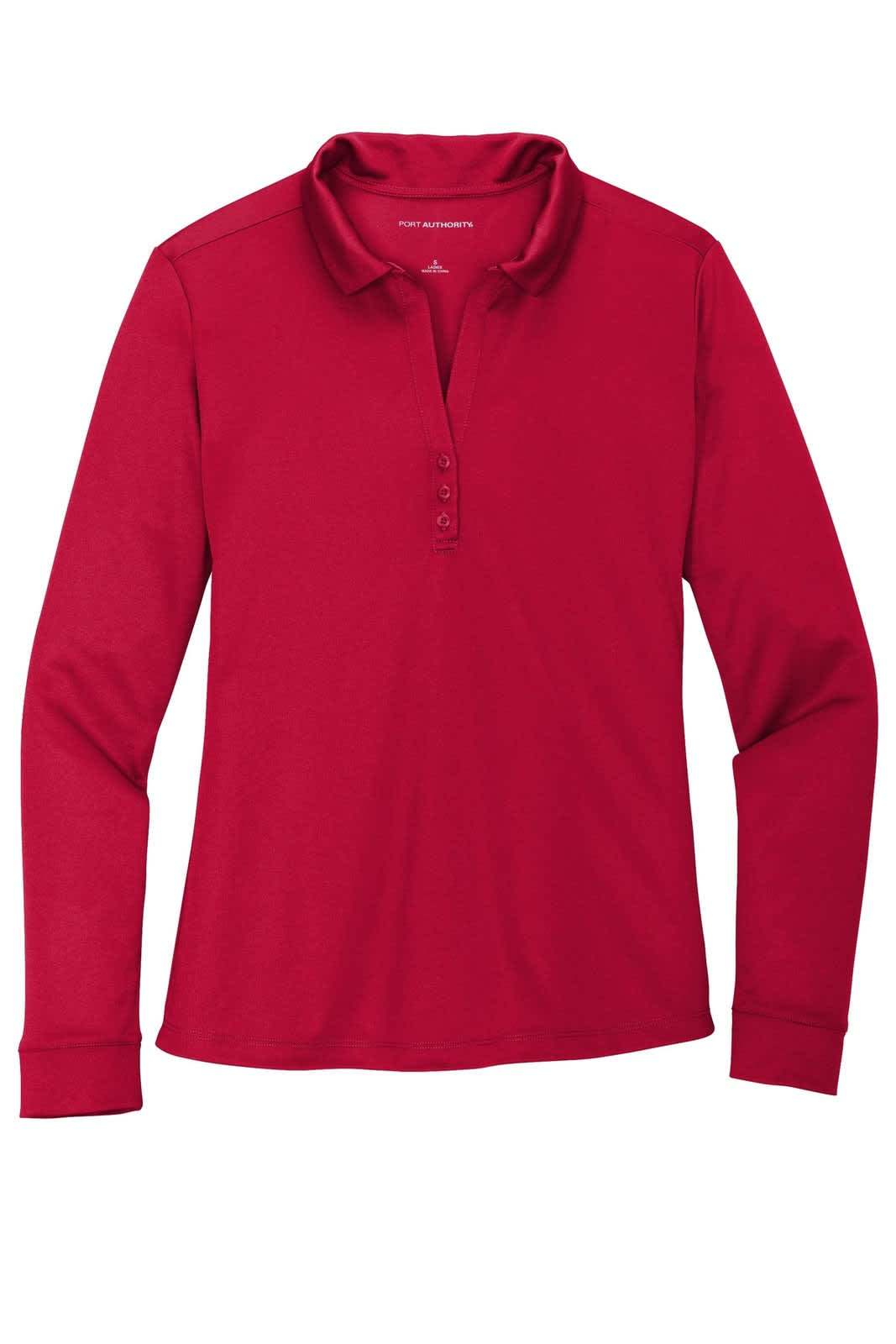 Port Authority Ladies Silk Touch Performance Long Sleeve Polo
