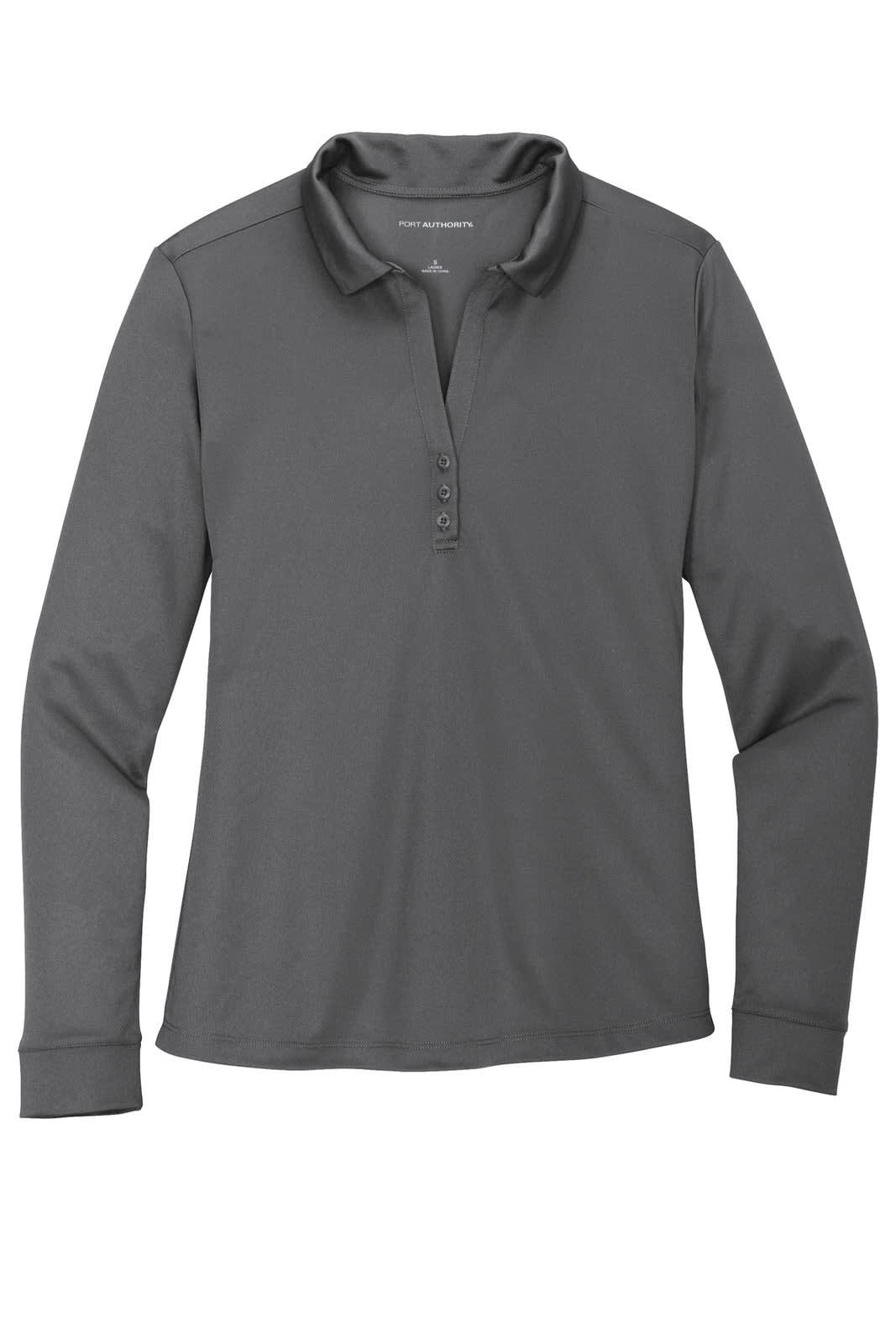 Port Authority Ladies Silk Touch Performance Long Sleeve Polo