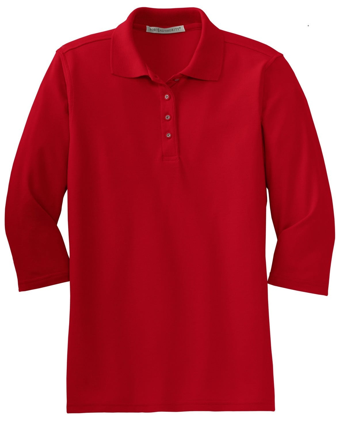 Port Authority Ladies Silk Touch 3/4-Sleeve Polo