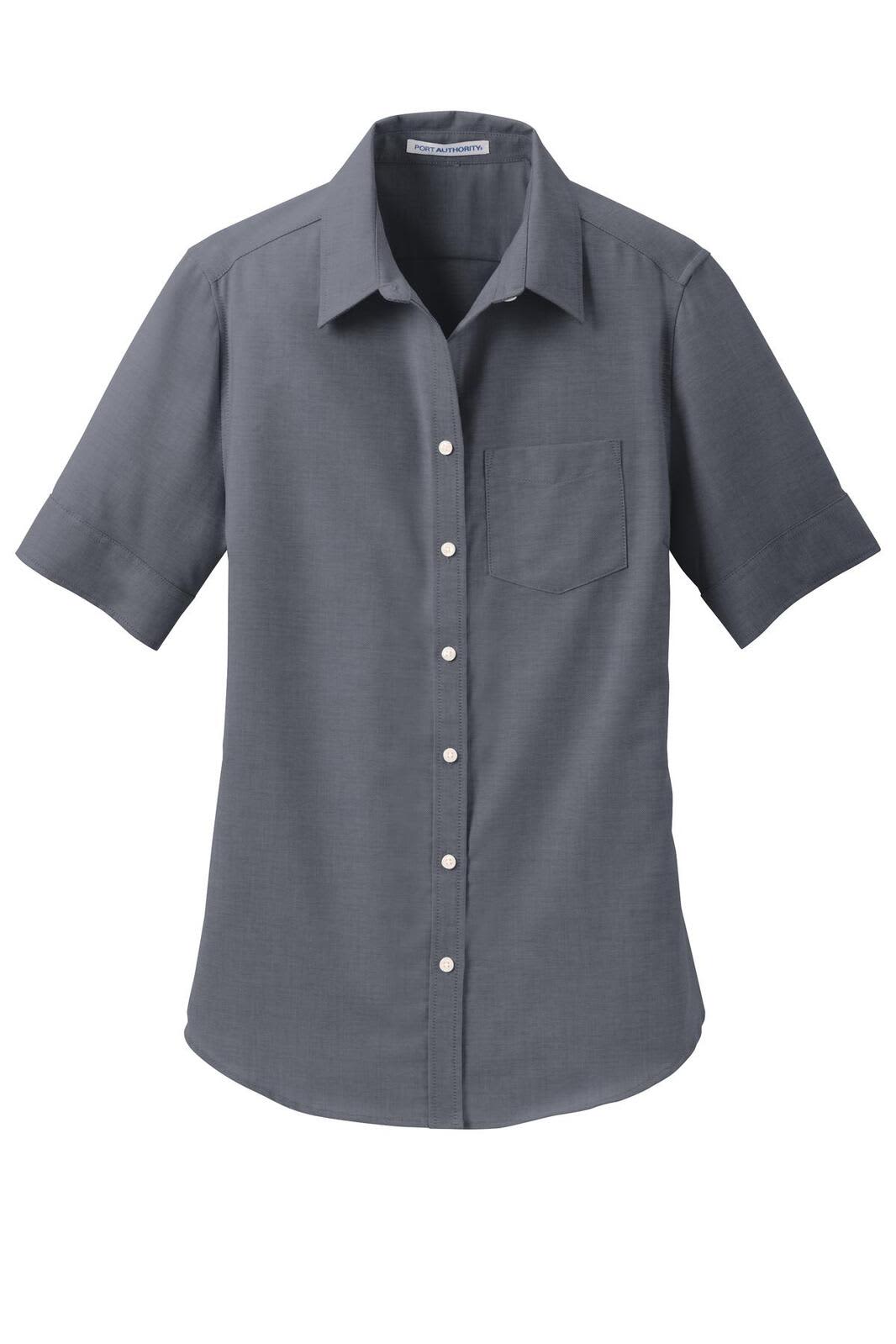 Port Authority Ladies Short Sleeve SuperPro Oxford Shirt