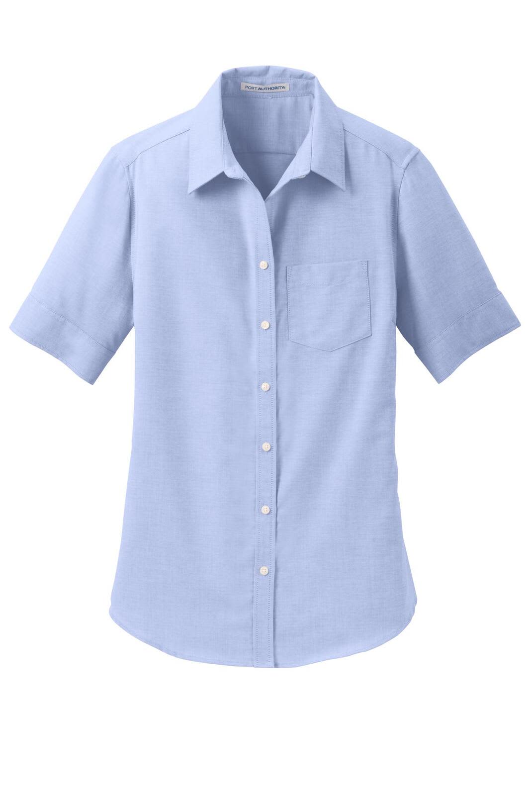 Port Authority Ladies Short Sleeve SuperPro Oxford Shirt