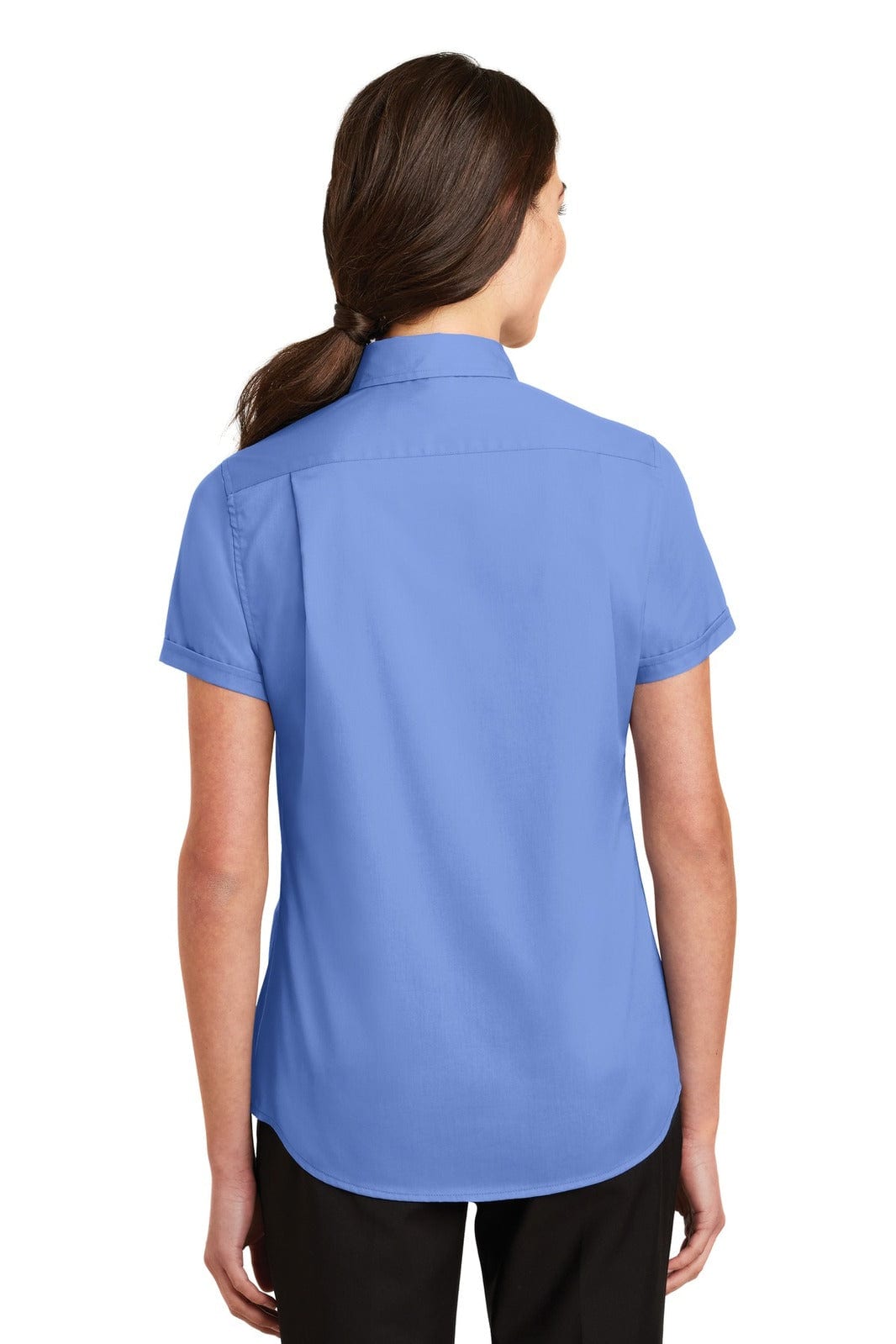 Port Authority Ladies Short Sleeve SuperPro Twill Shirt