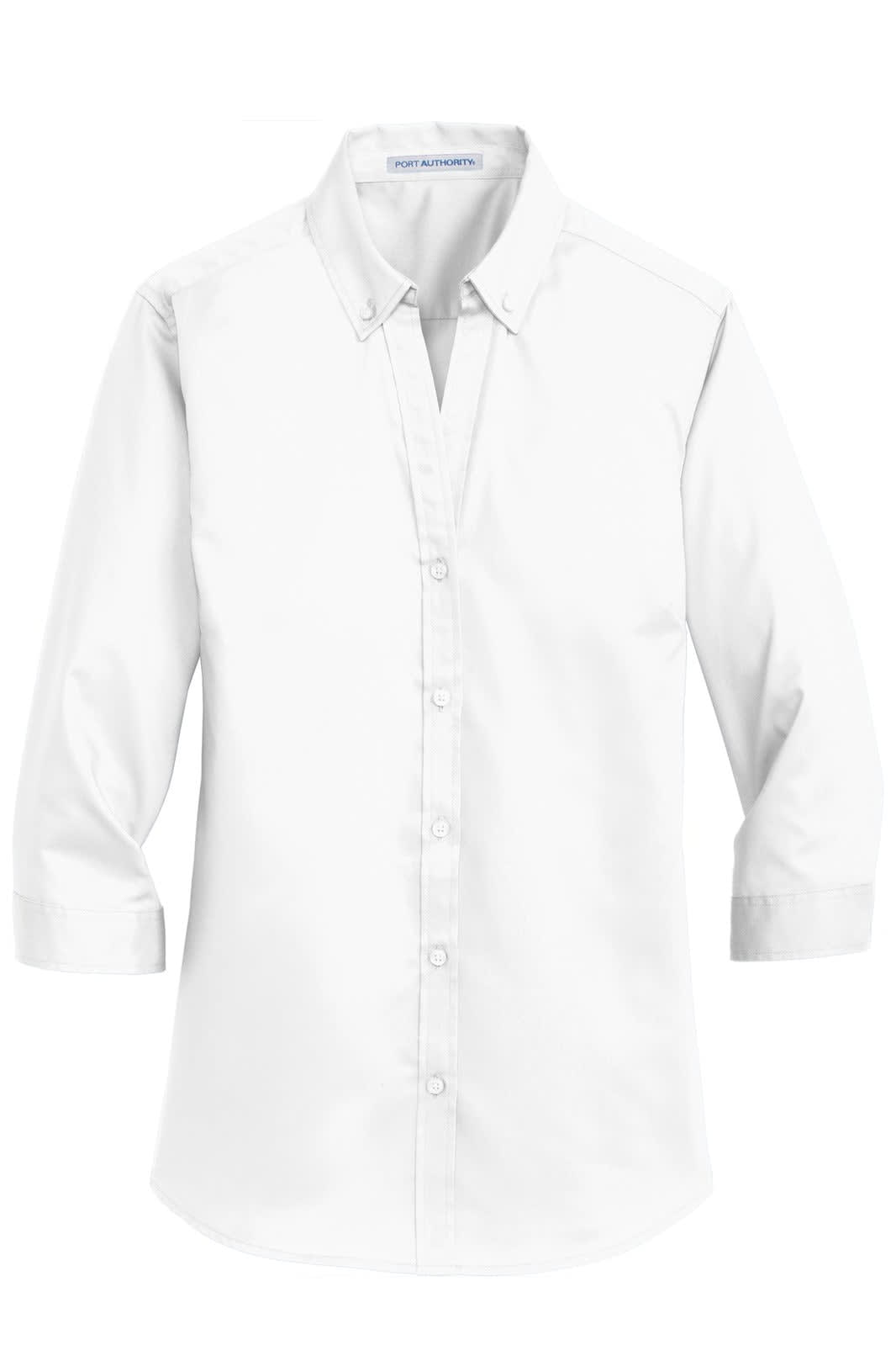 Port Authority Ladies 3/4-Sleeve SuperPro Twill Shirt