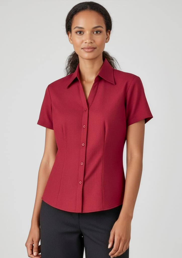 Oasis Ladies Plain Short Sleeve Shirt