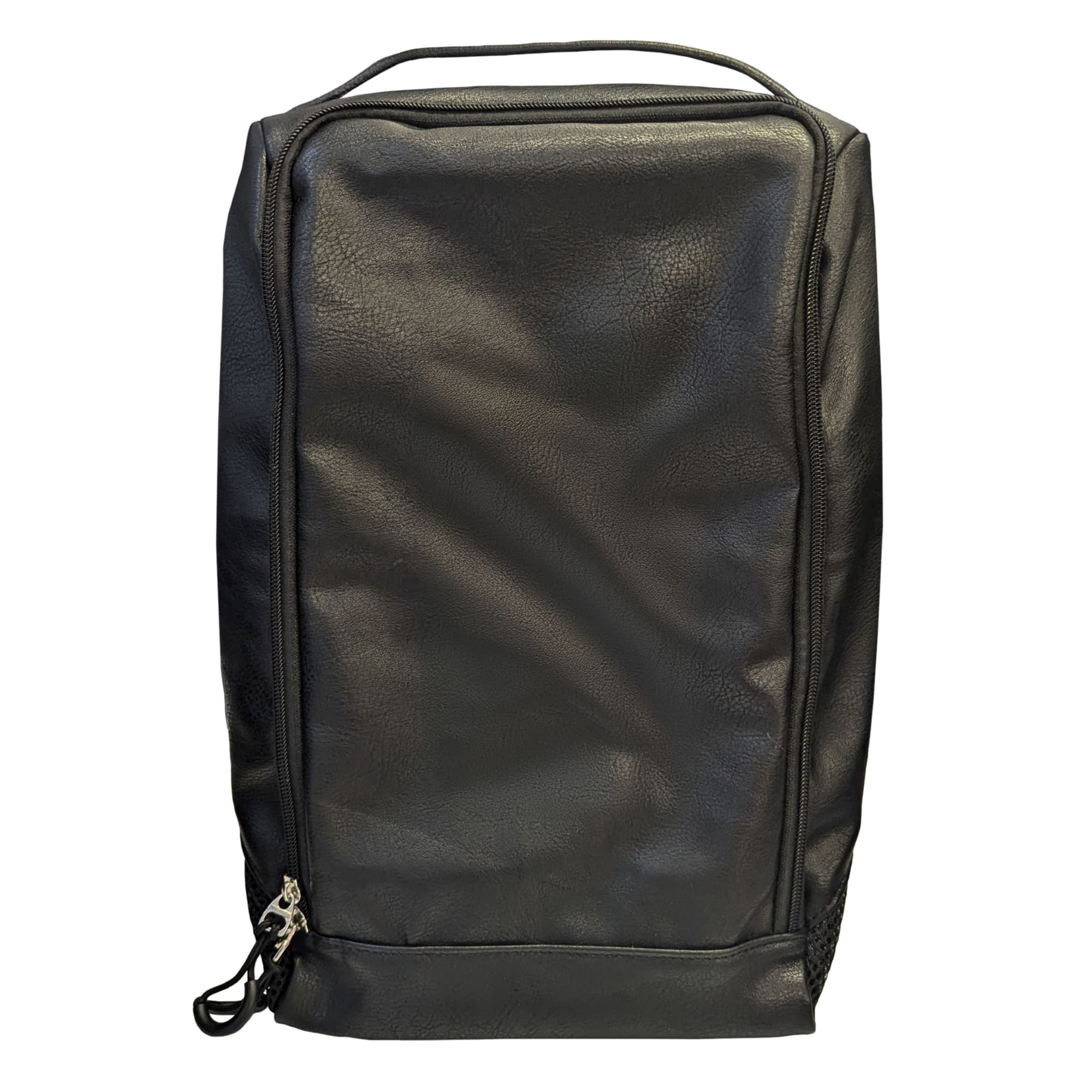 Premium PU Leather shoe bag for travel or corporate gifts. Branding opportunities available with embroidery.
