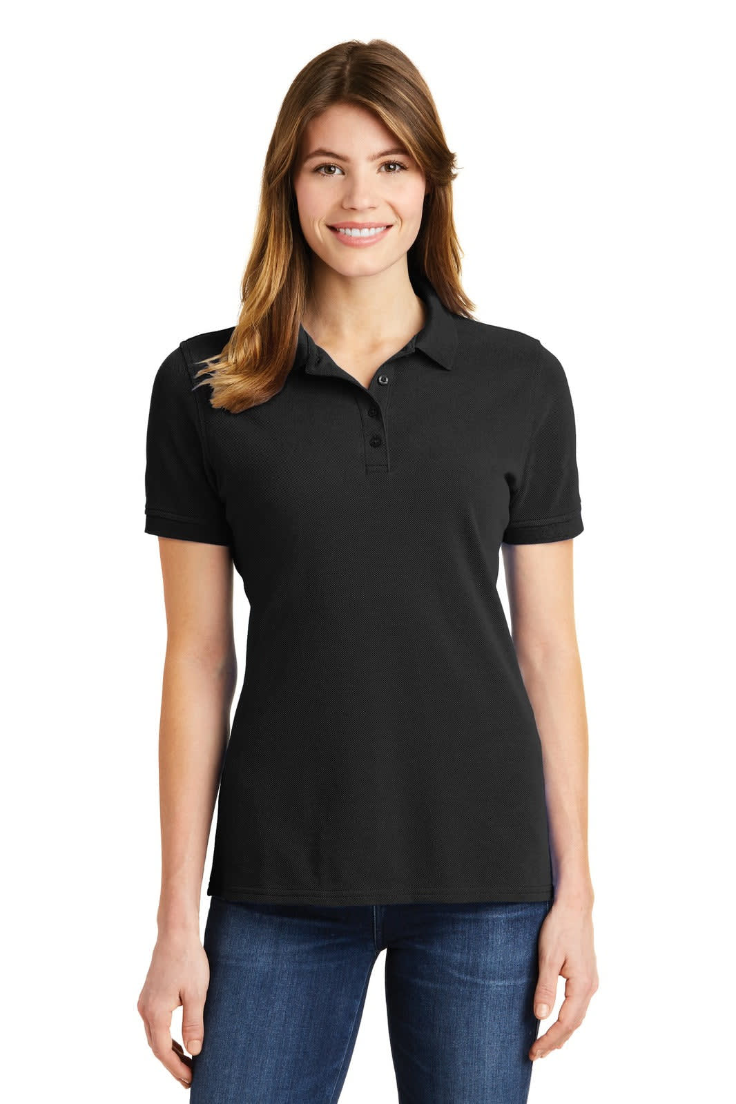 Port & Company Ladies Ring Spun Pique Polo