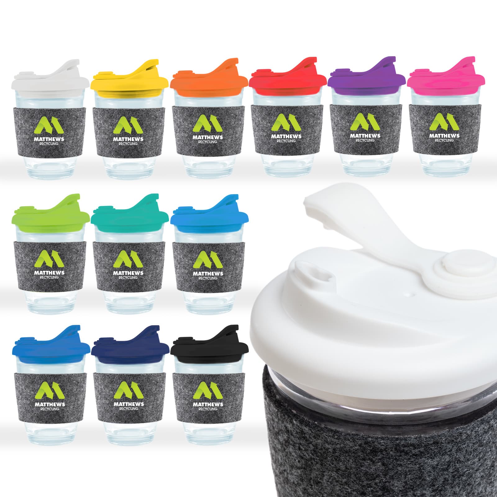 Vienna Coffee Cup / Snap Lid / RPET Band
