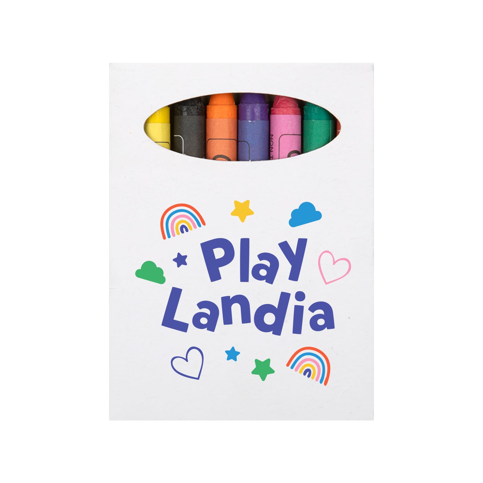 Colouring Short Handle Calico Bag & Crayons
