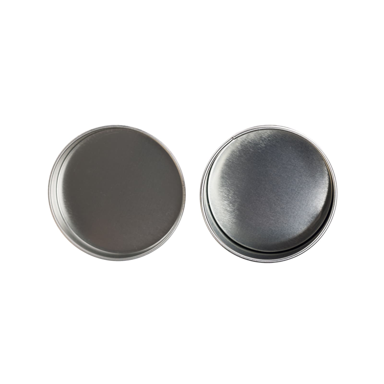 Silver Round Tin